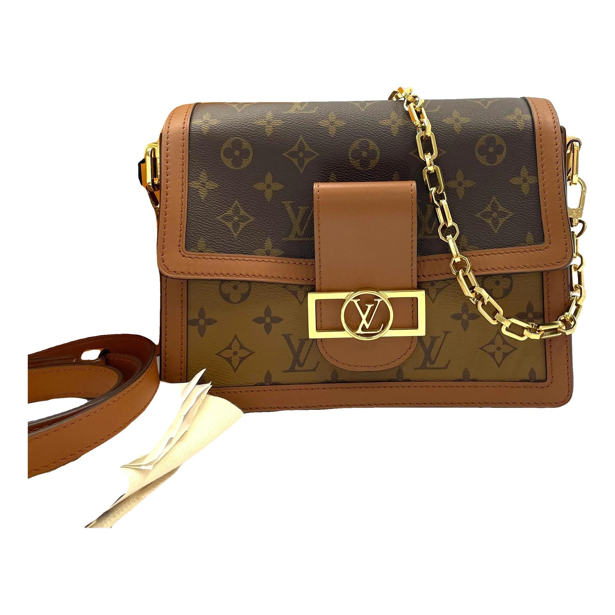 Dauphine leather handbag