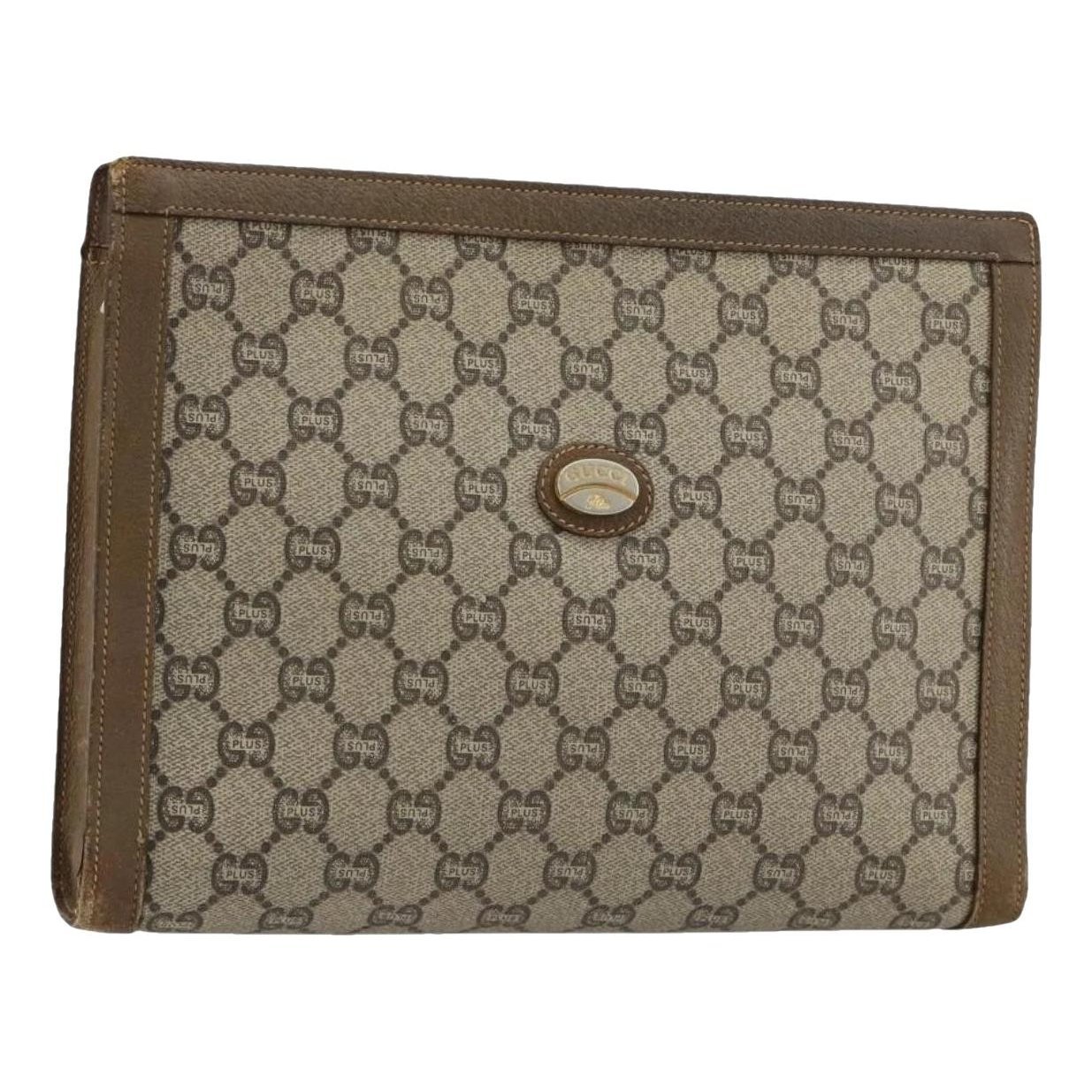 Leather clutch bag