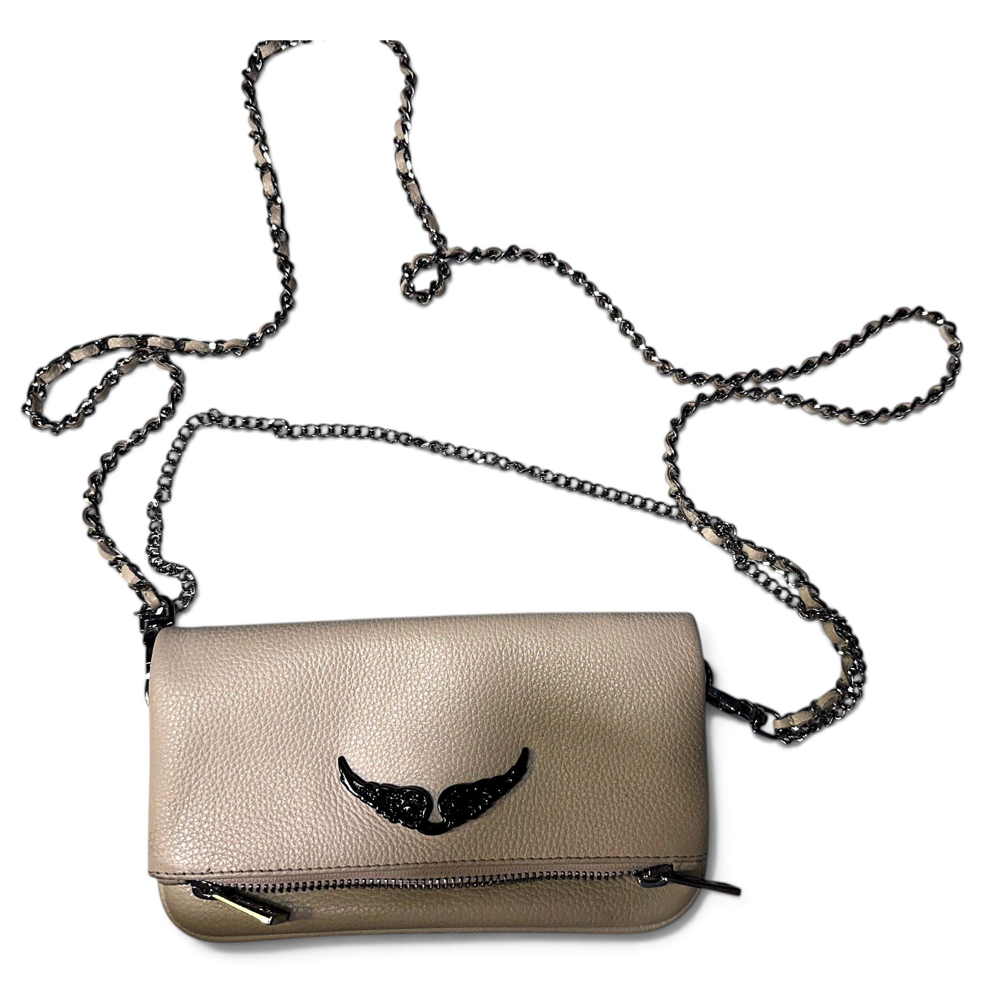 Rock leather crossbody bag