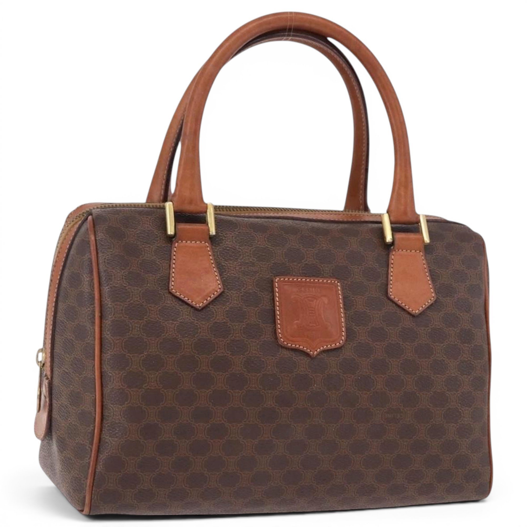 Leather bowling bag