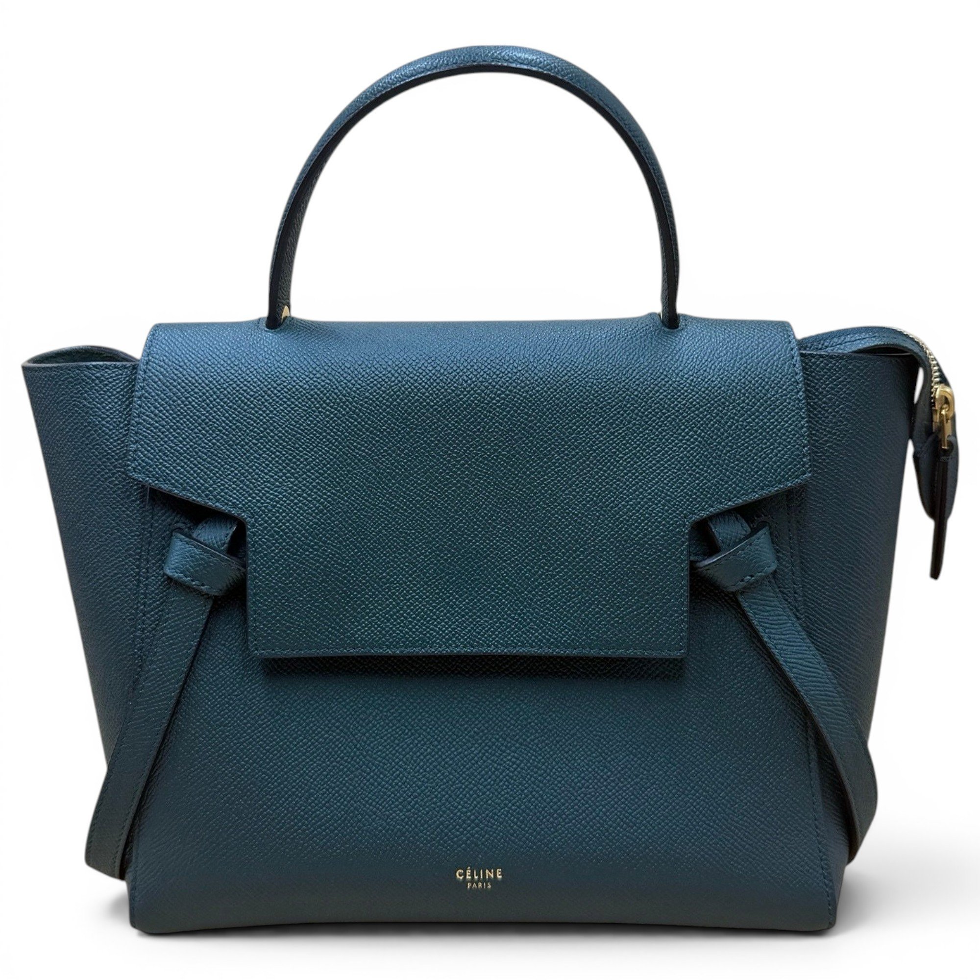 Belt leather handbag