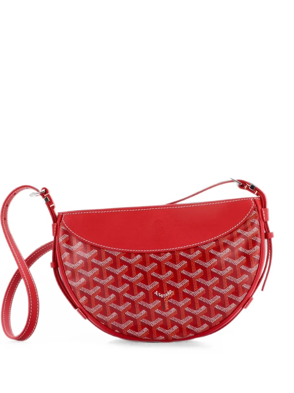 Hirondelle Coated Canvas and Leather shoulder bag