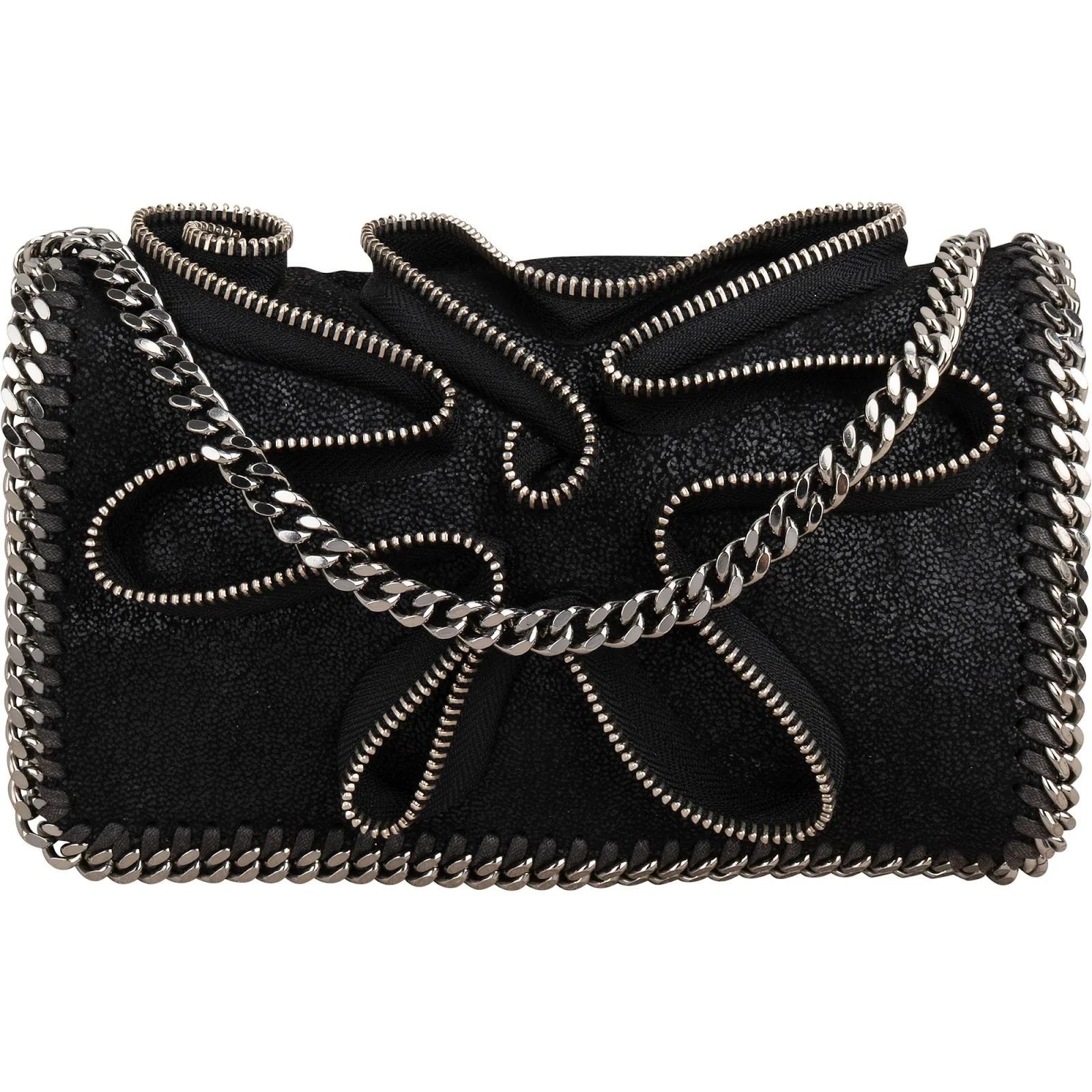 Falabella leather clutch bag