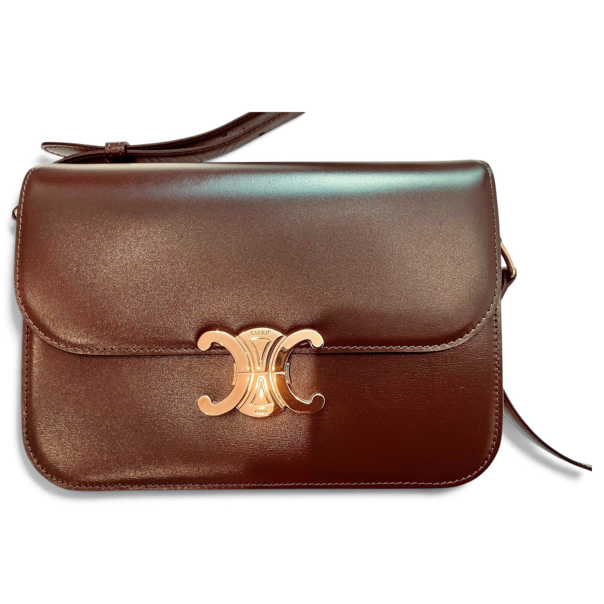 Celine Triomphe leather crossbody bag