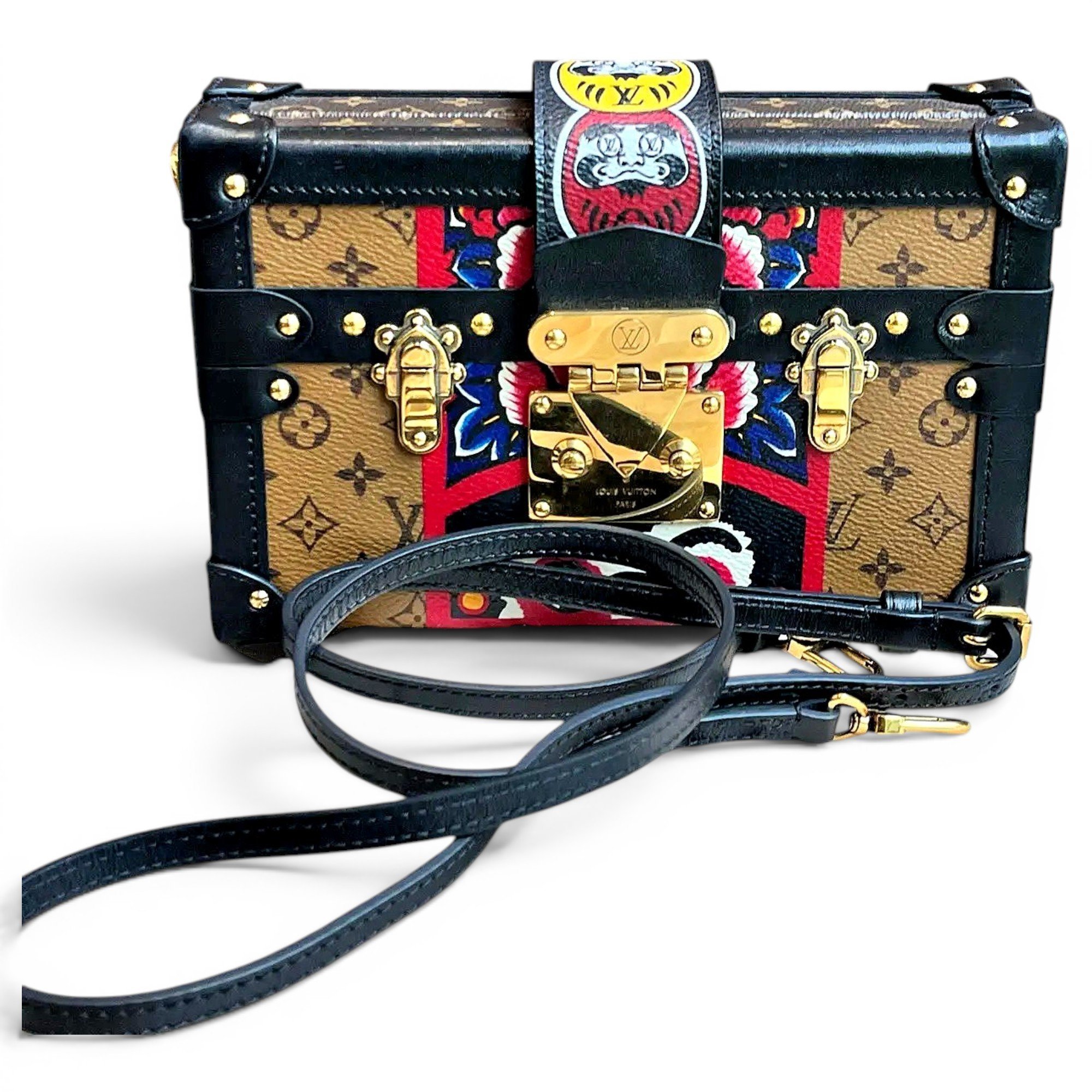 Pochette Trunk vinyl handbag