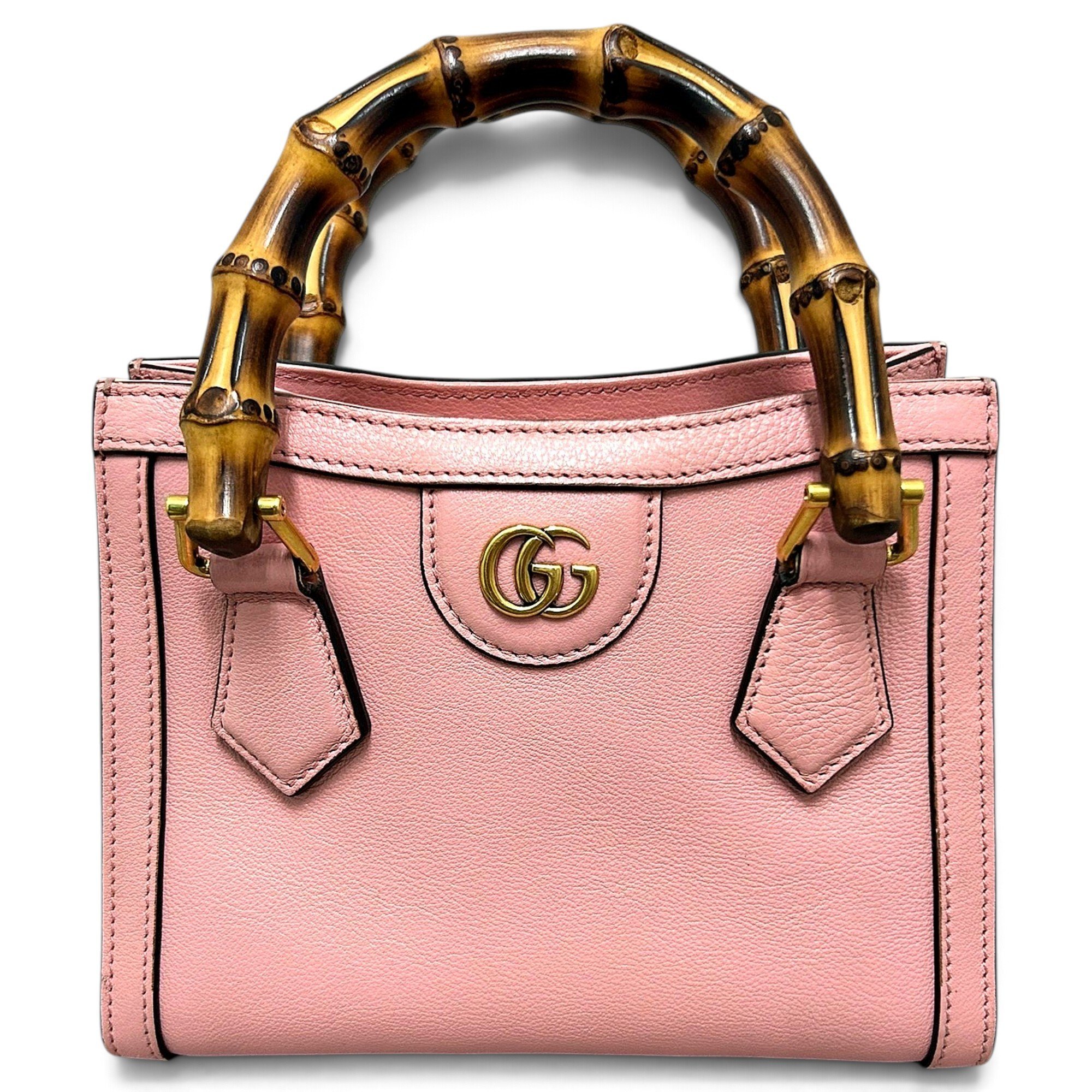 Diana Bamboo leather handbag