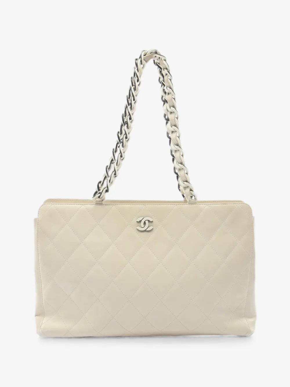 2000-2002 CC Quilted Calfskin tote bag
