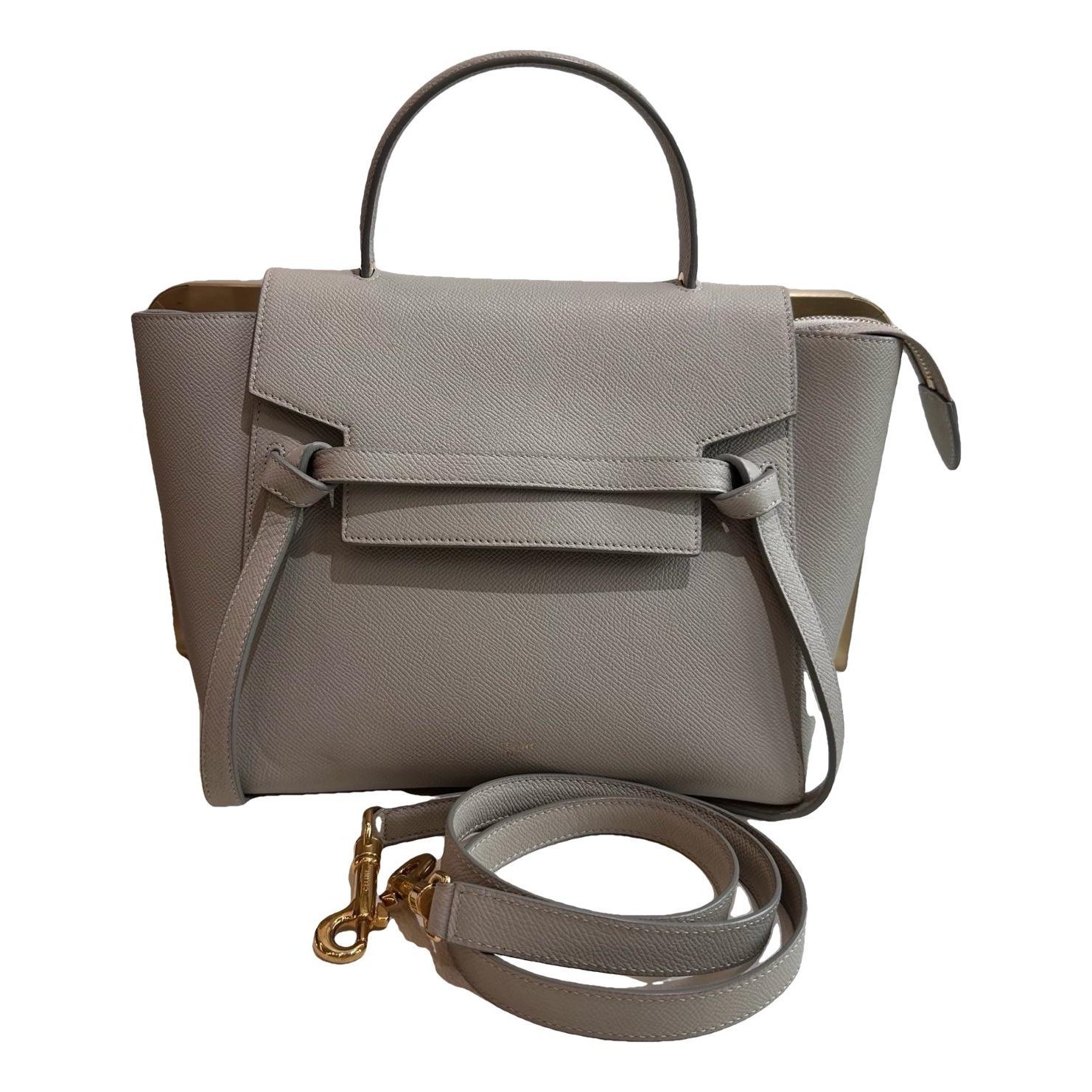 Belt leather handbag