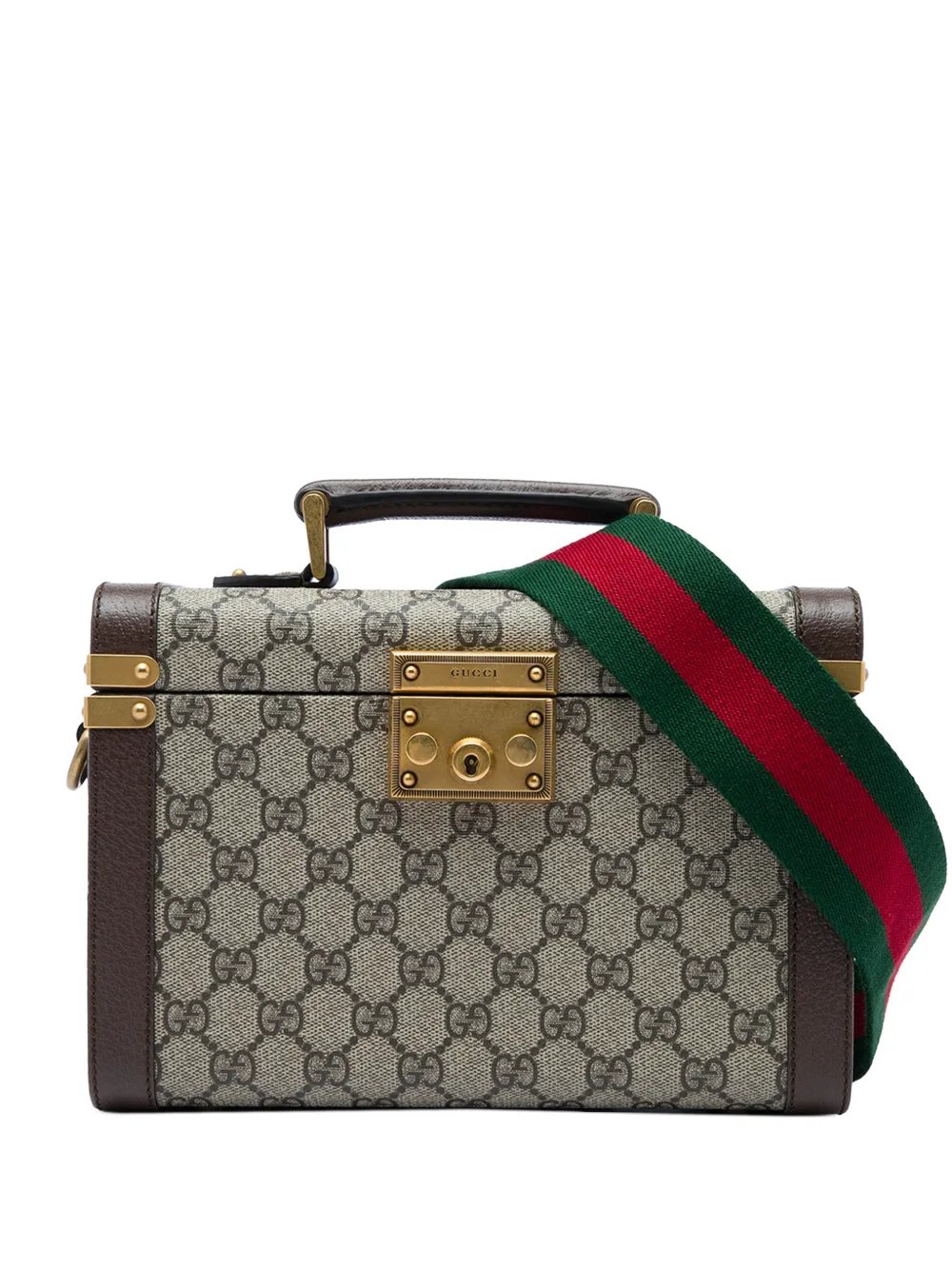 2016-2026 GG Supreme Web Savoy Top Handle Beauty Case satchel