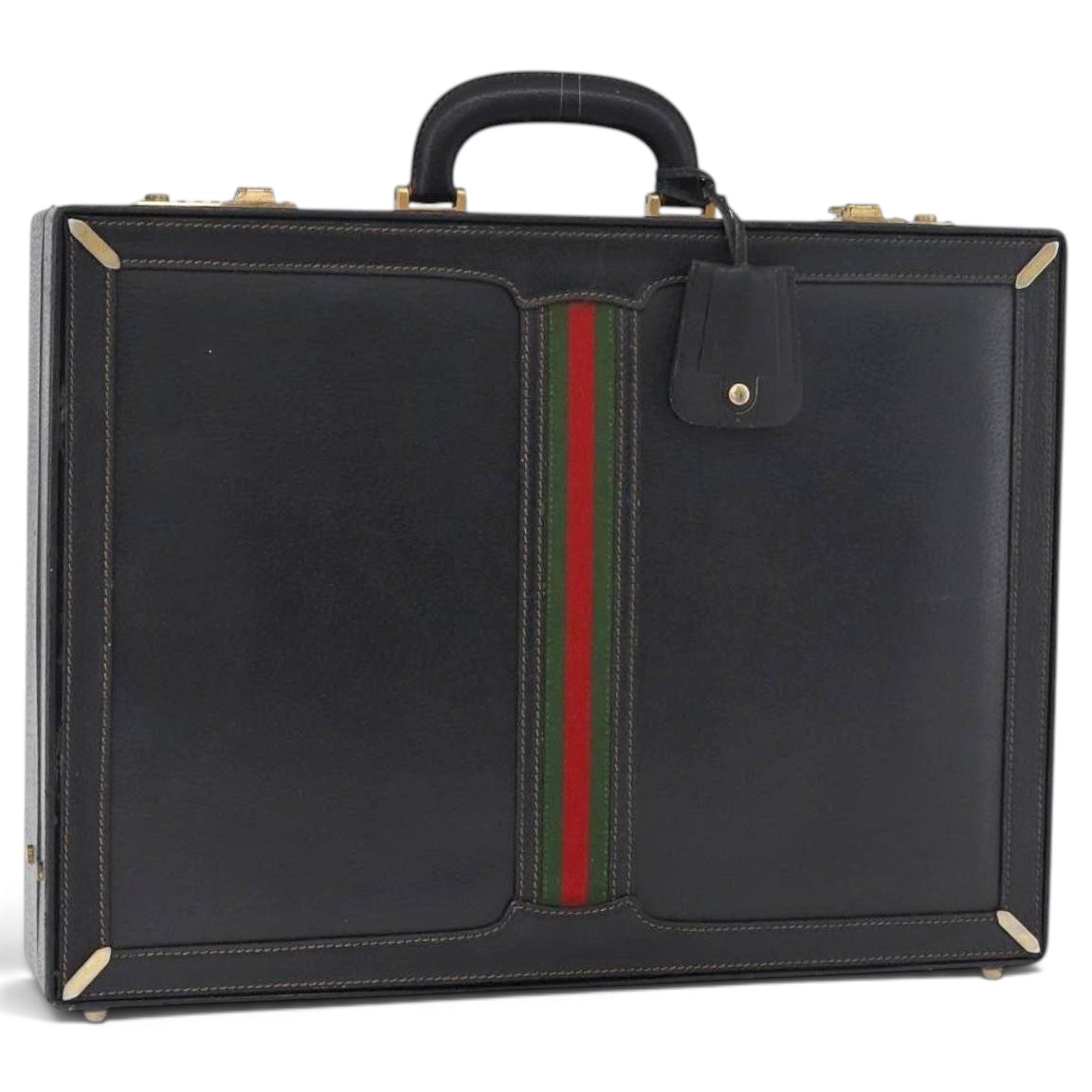 Attache leather satchel