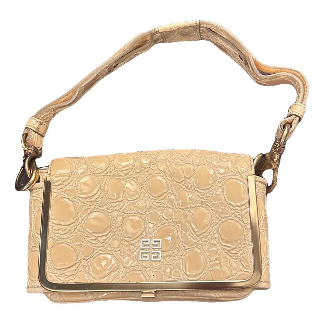 Patent leather clutch bag