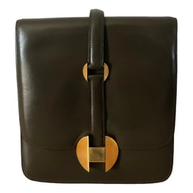 Hermes 2002 20 Handbag Olive Green Leather 2002