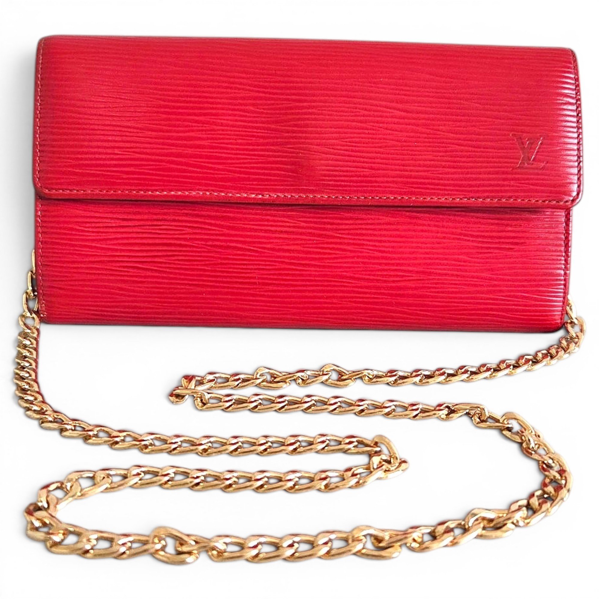 Sunset Boulevard leather clutch bag