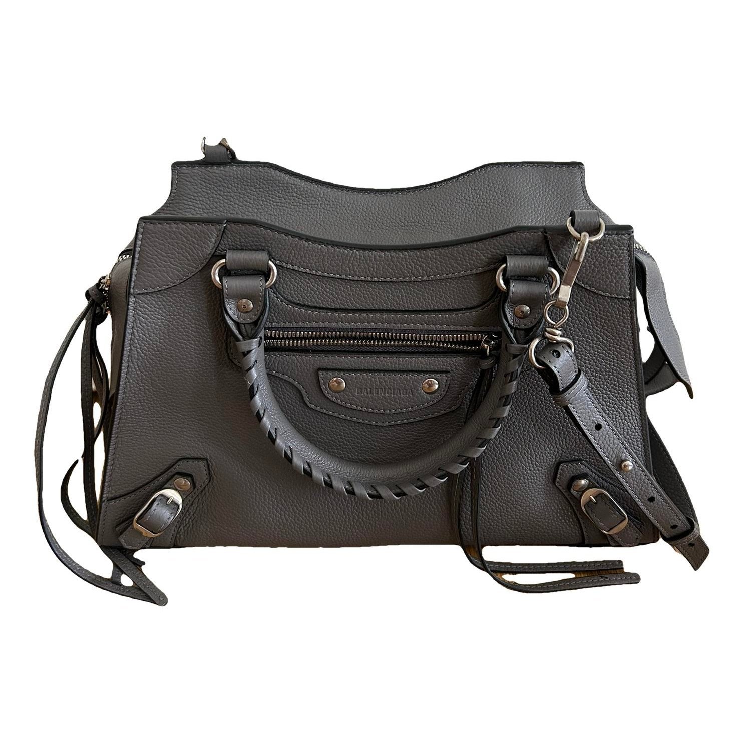 Classic Metalic leather handbag