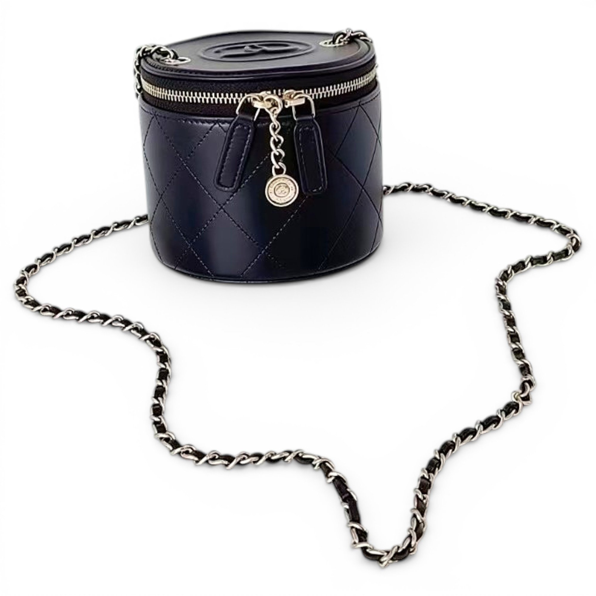 Trendy CC Vanity leather crossbody bag