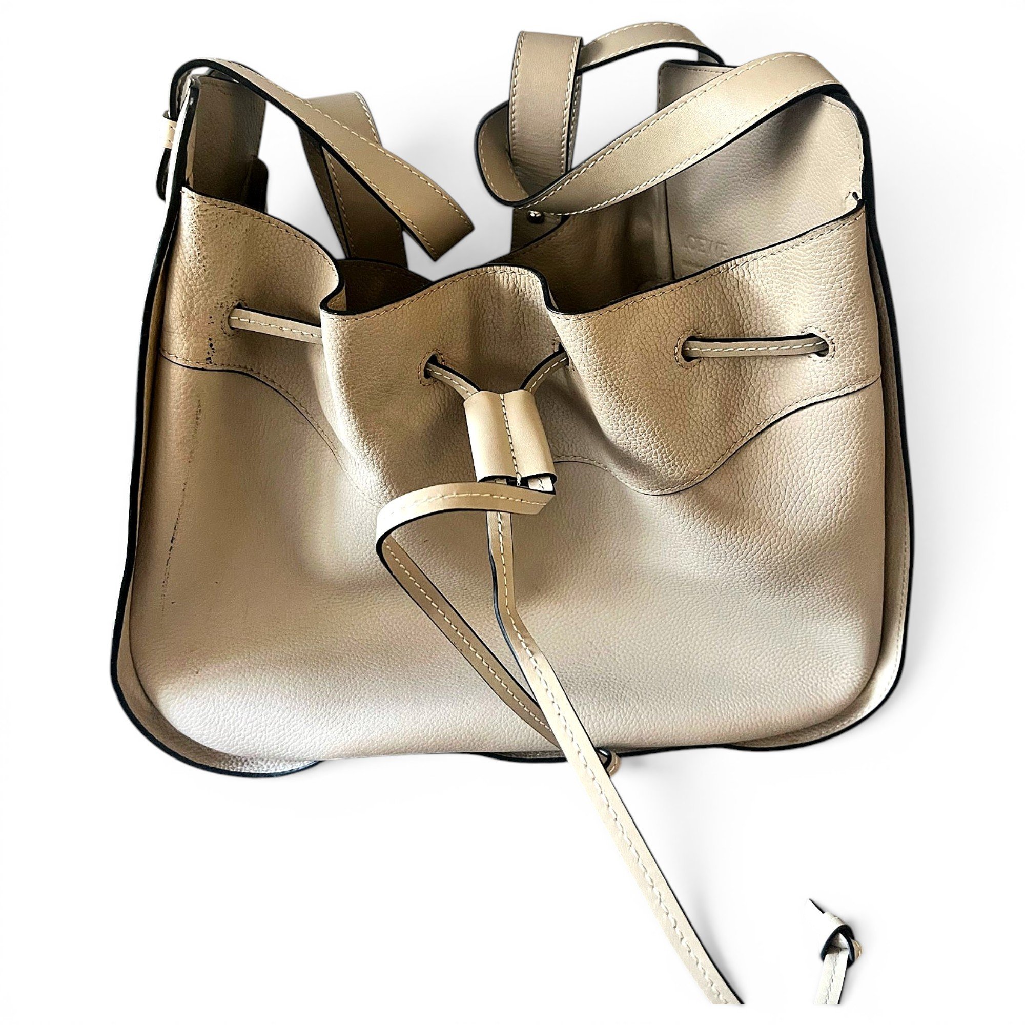 Hammock leather handbag