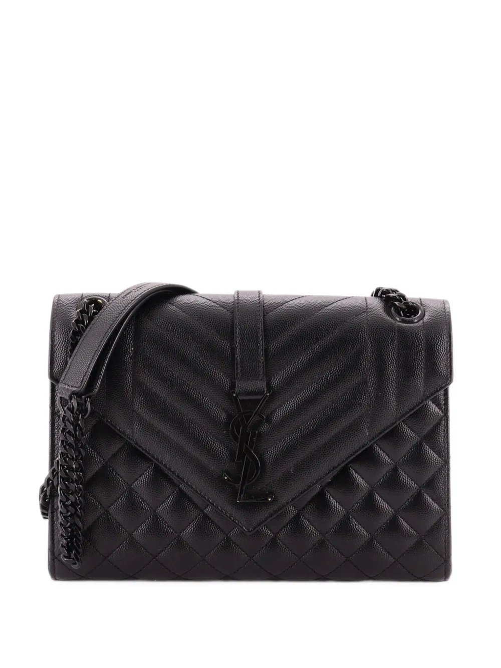 Classic Monogram Envelope Satchel Mixed Matelasse Leather Medium shoulder bag