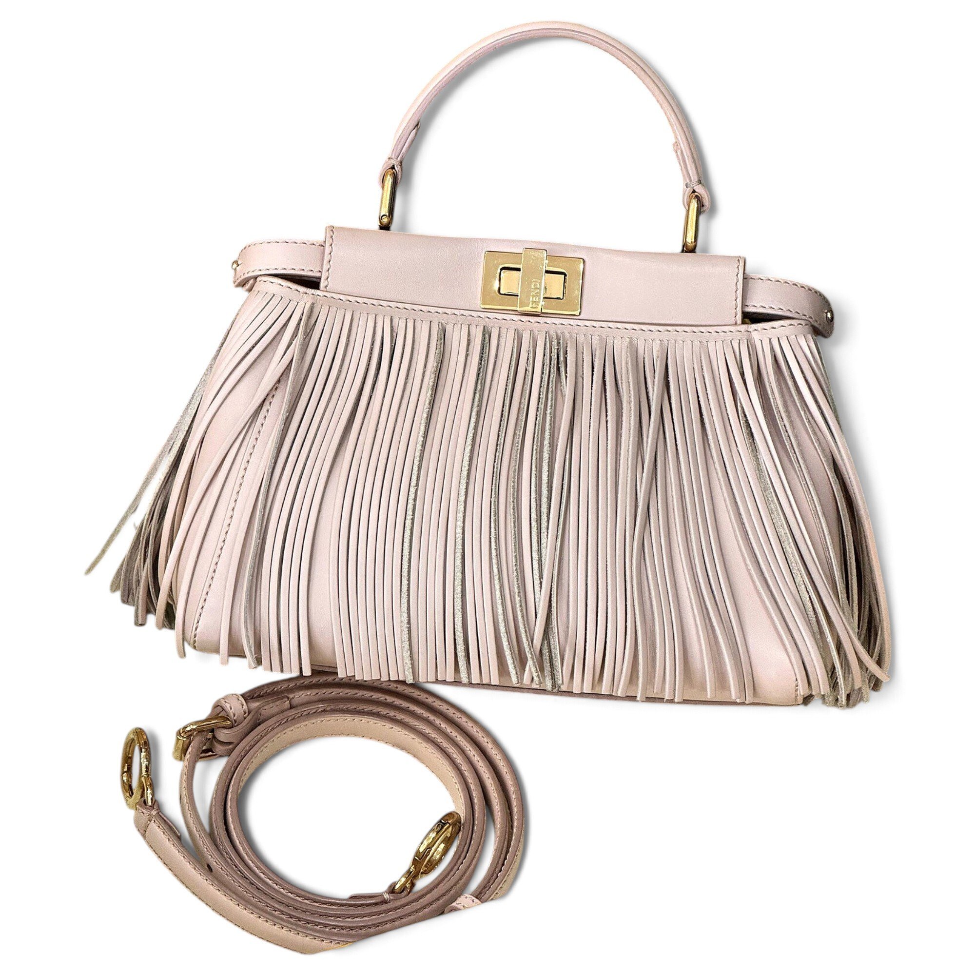 Peekaboo leather handbag