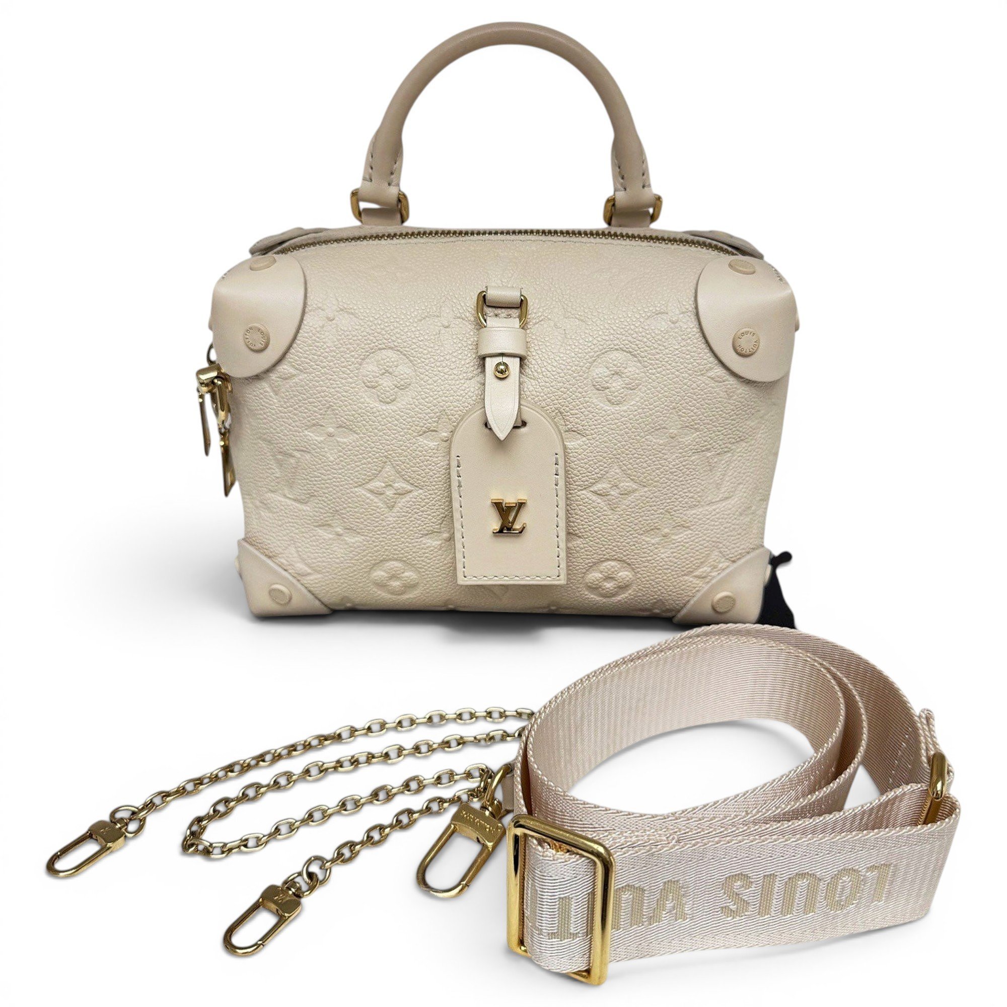Petite Malle Souple leather handbag