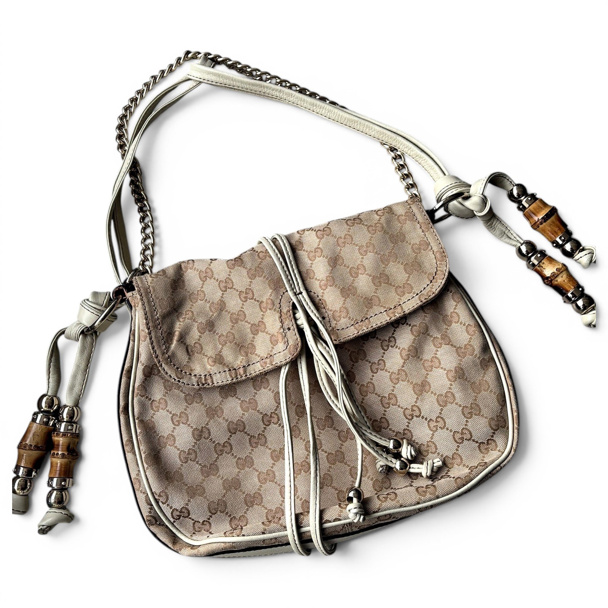 Bamboo cashmere handbag