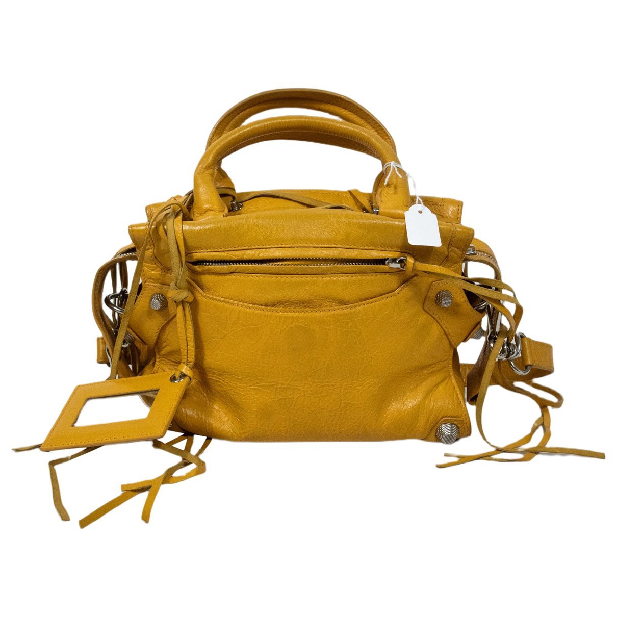 City leather handbag