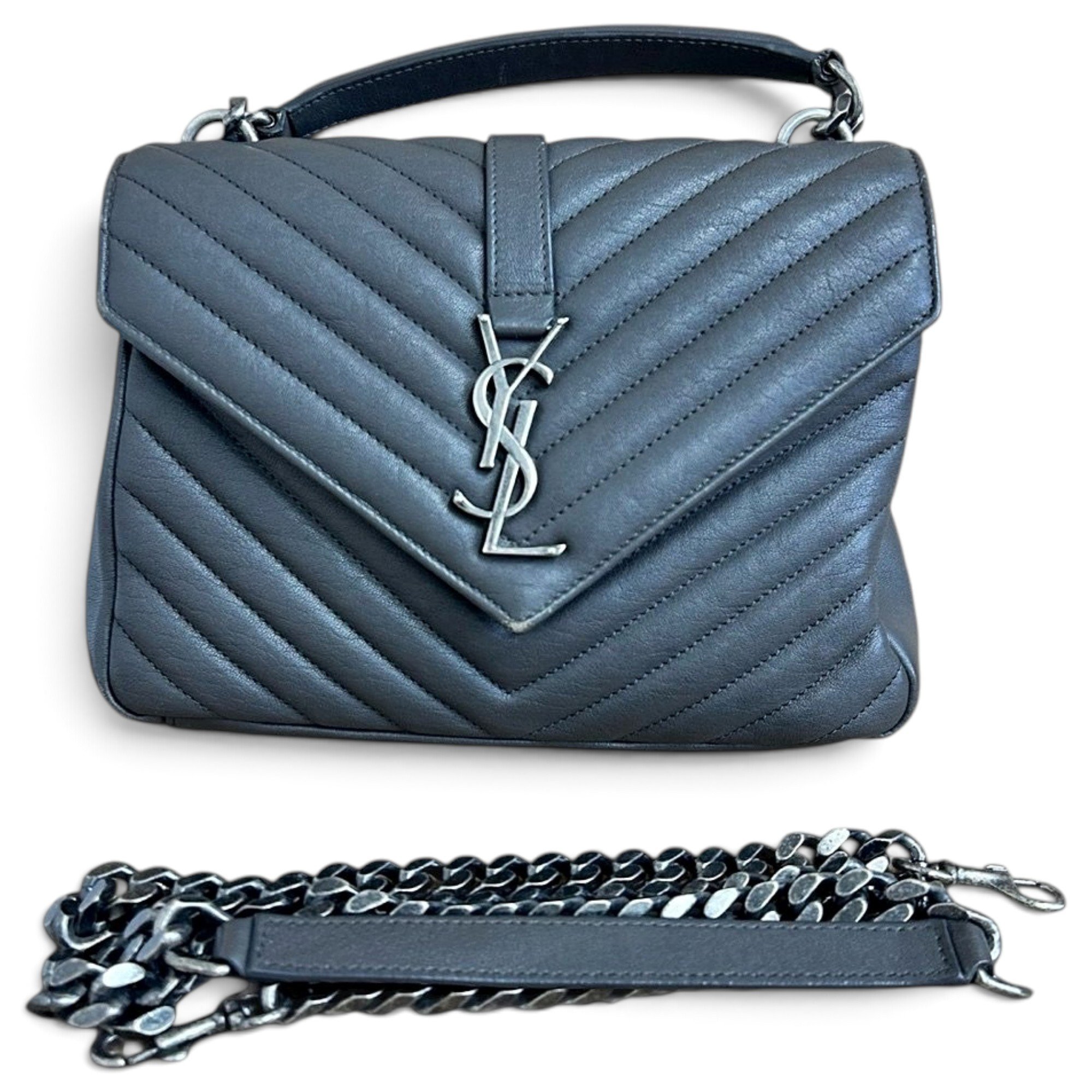 Collége monogramme leather handbag
