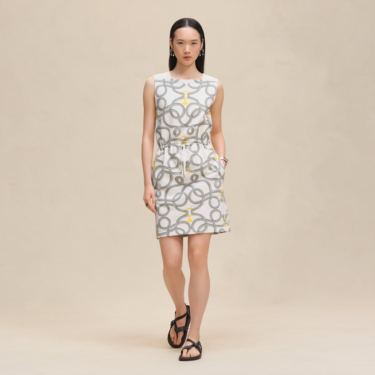 "Palefroi Remix" sleeveless dress