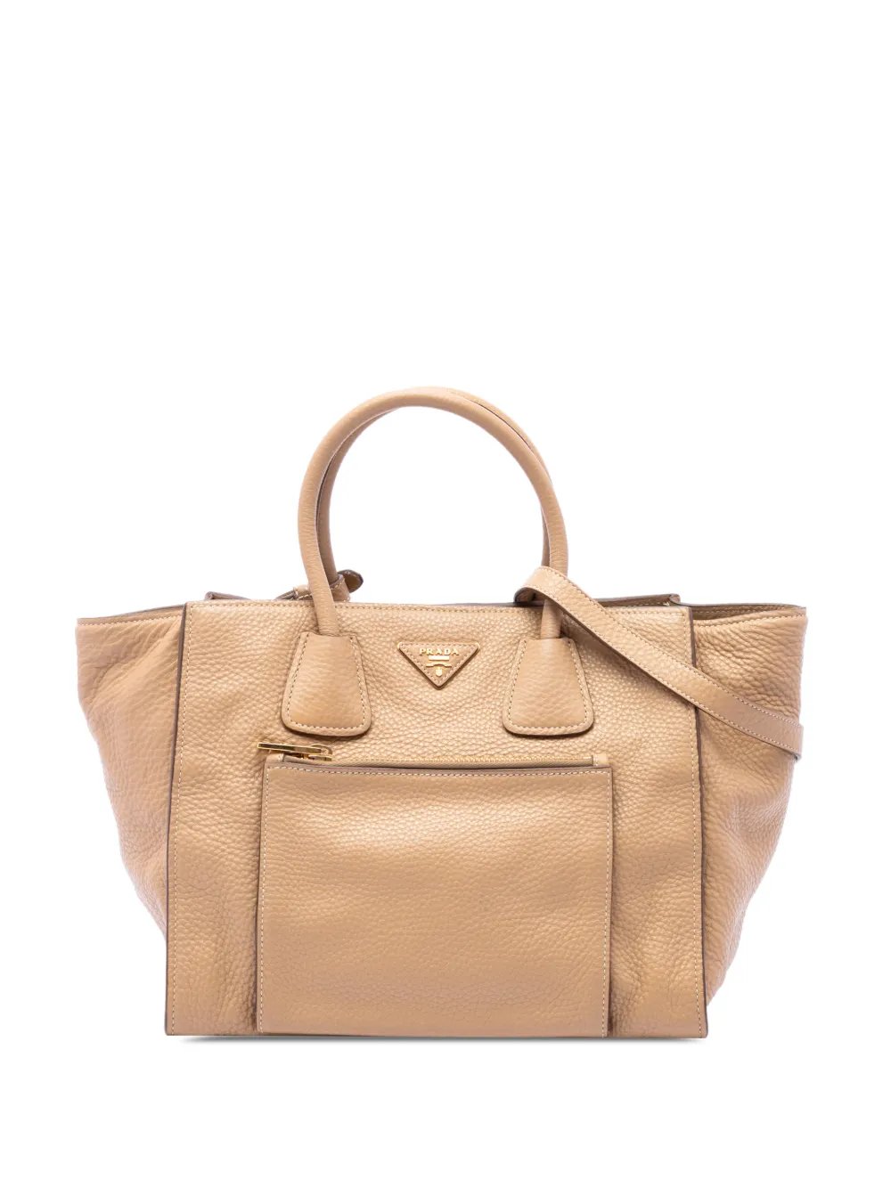 2010-2026 Vitello Daino Front Pocket Open Convertible Tote satchel