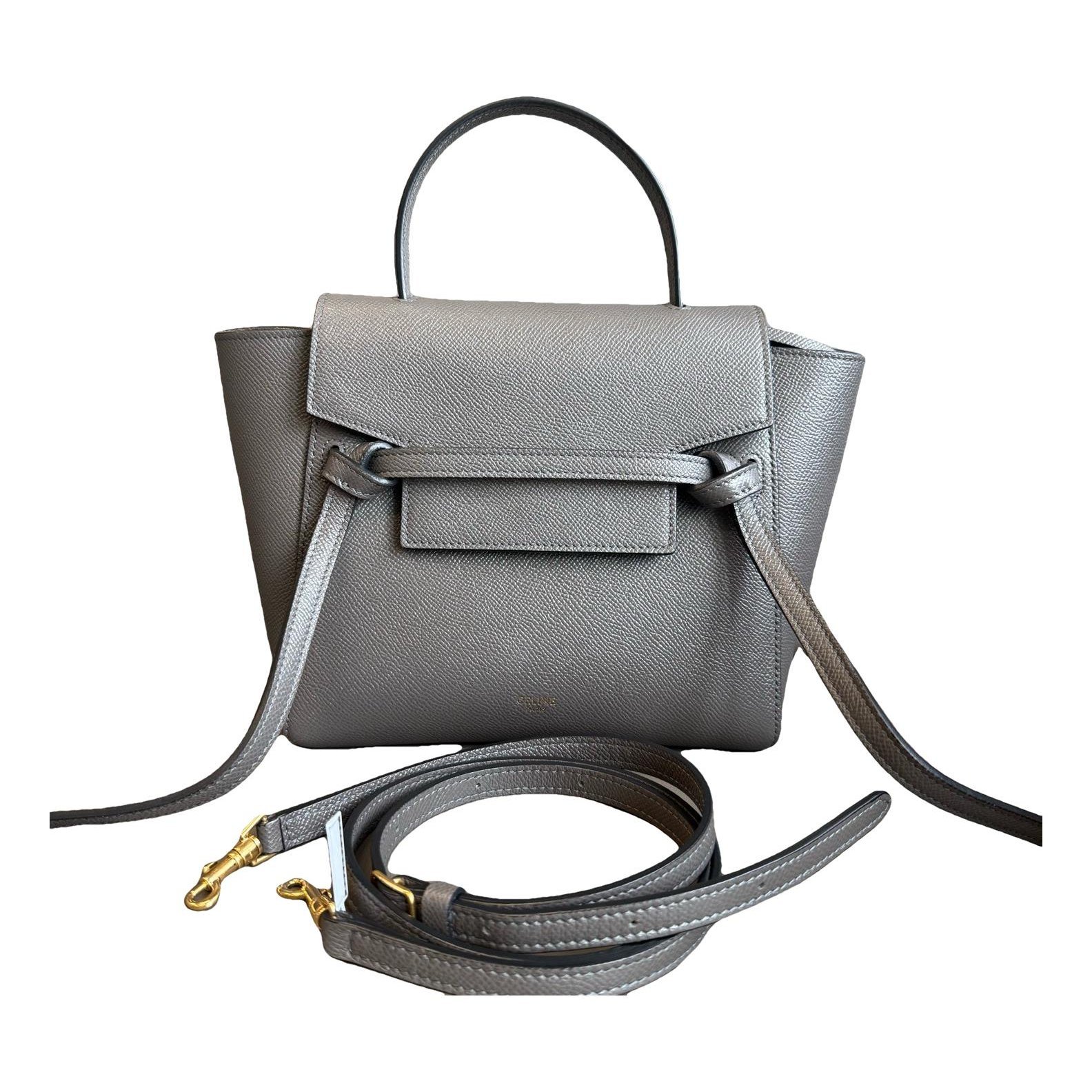 Belt pony-style calfskin handbag