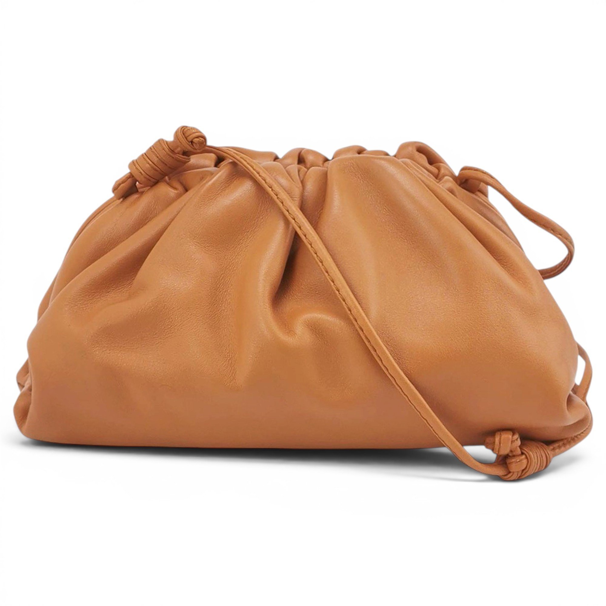 Pouch leather handbag