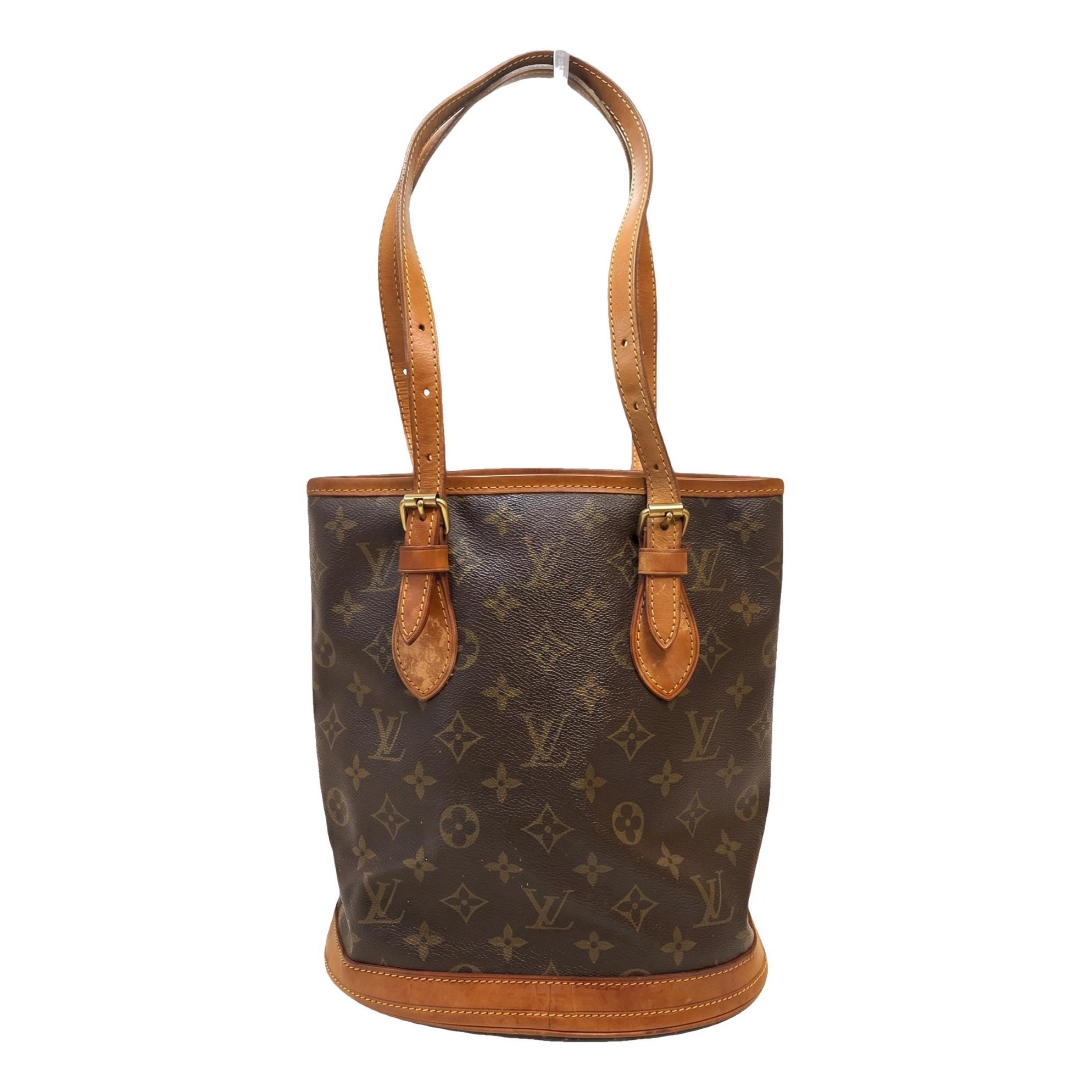 Bucket leather handbag