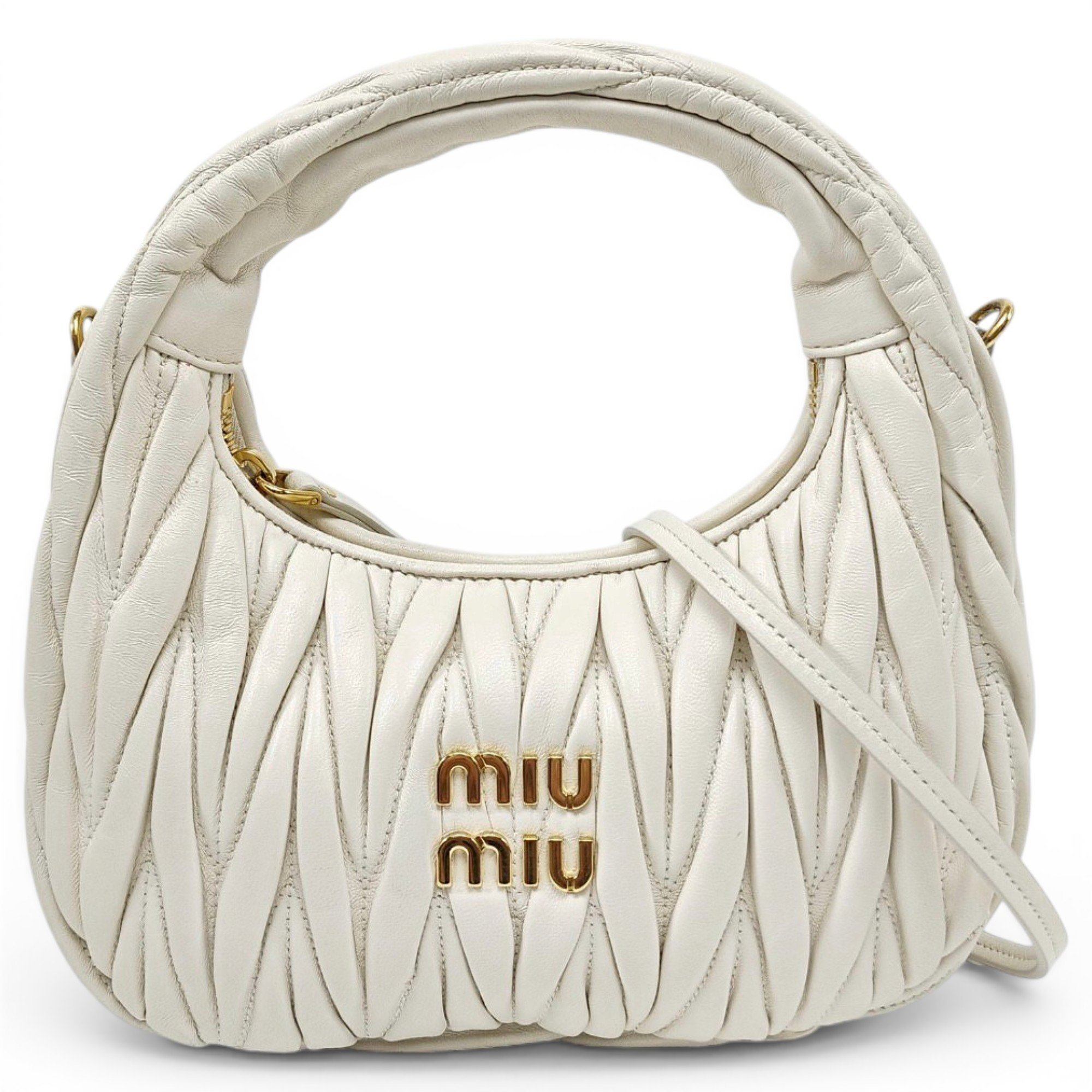 Miu Wander leather handbag