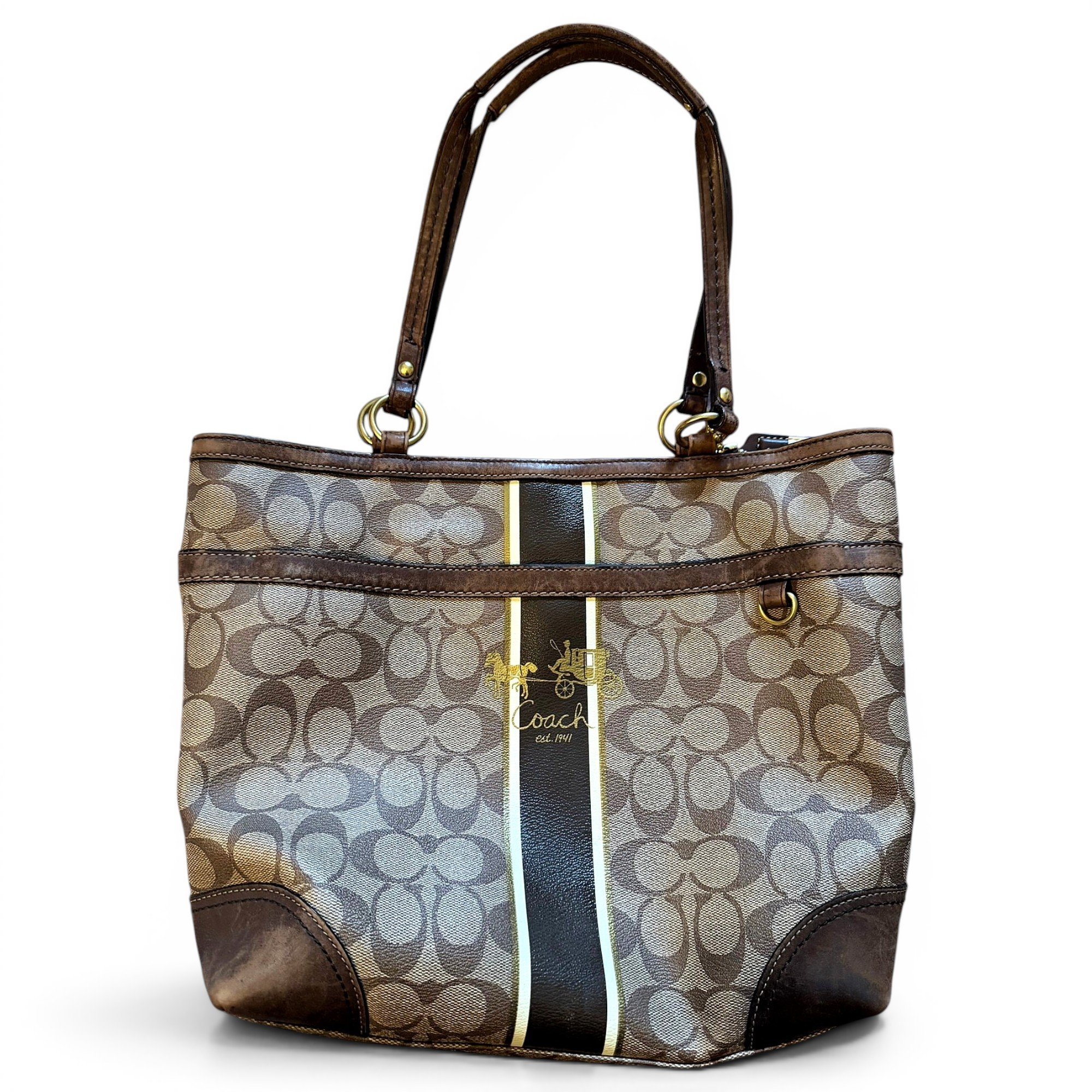 CITY ZIP TOTE leather tote