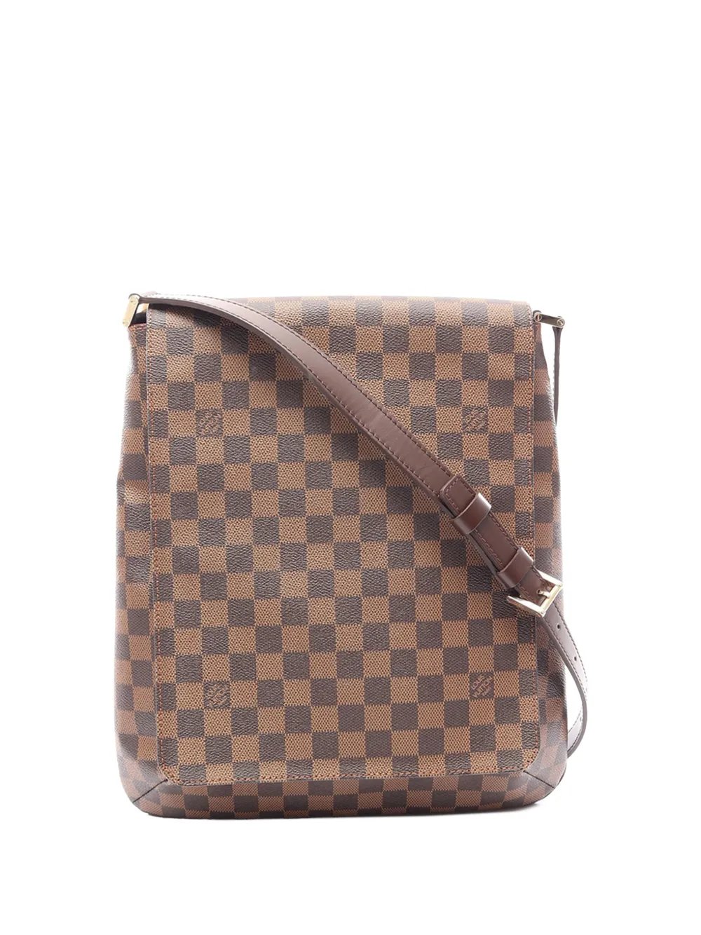 2004 Damier Ebene Musette Salsa Long Strap crossbody bag