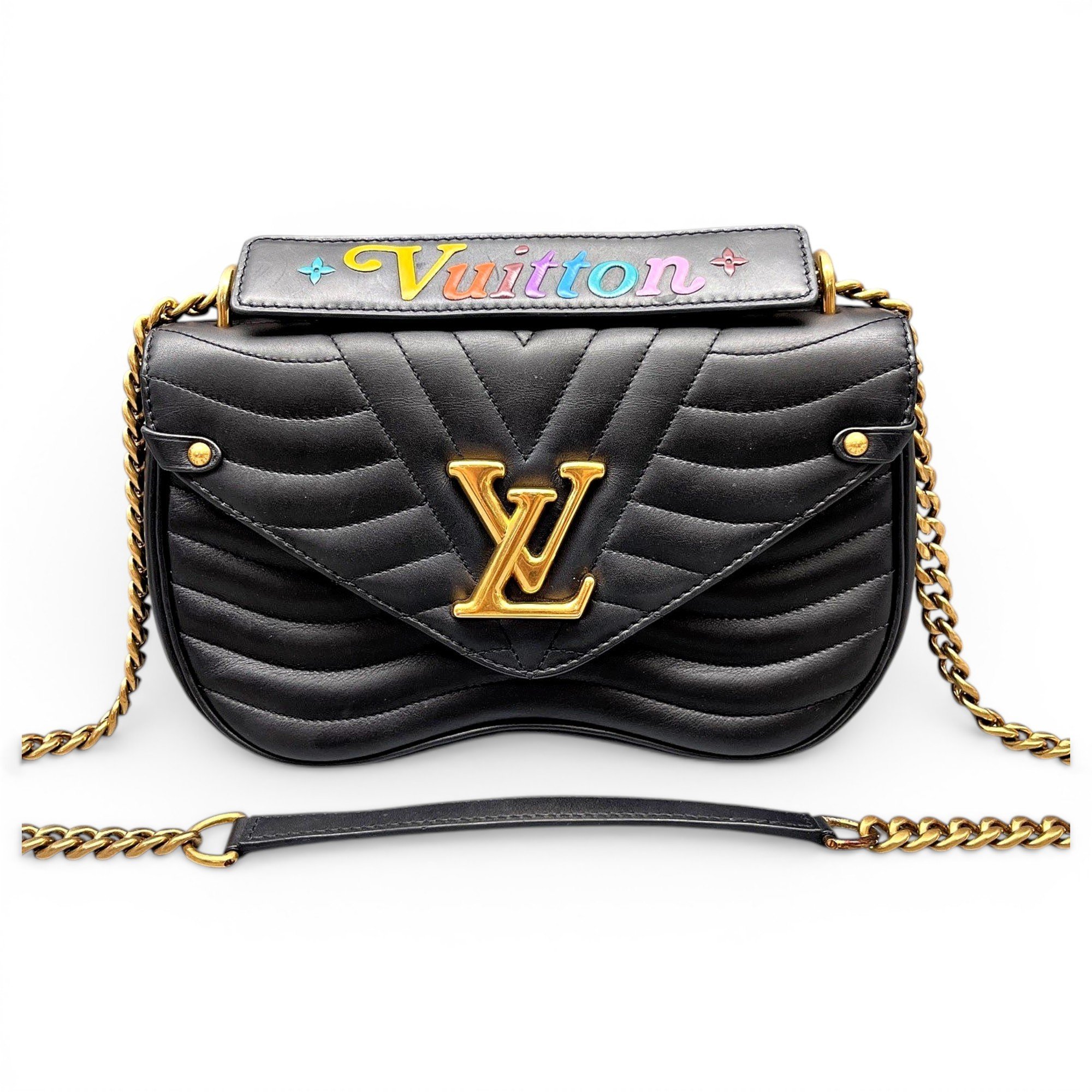 New Wave leather handbag