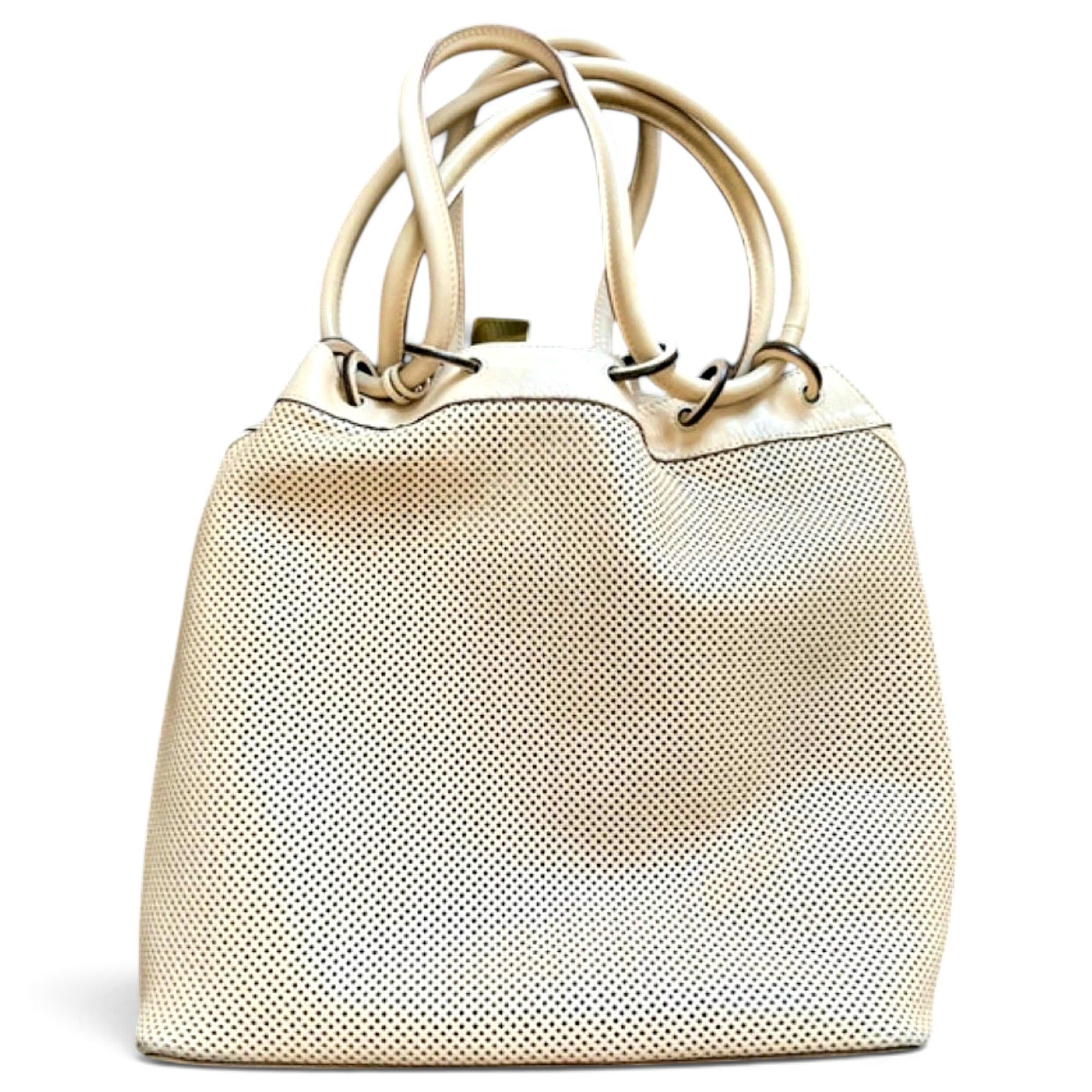 Ophidia Bucket leather handbag