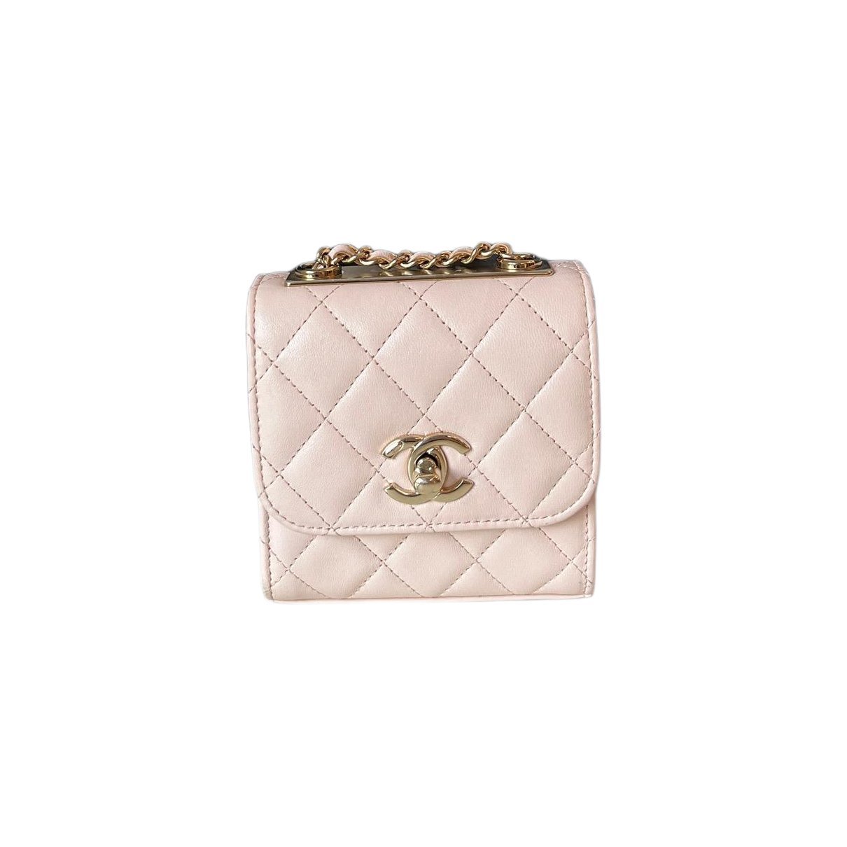 Trendy CC leather handbag