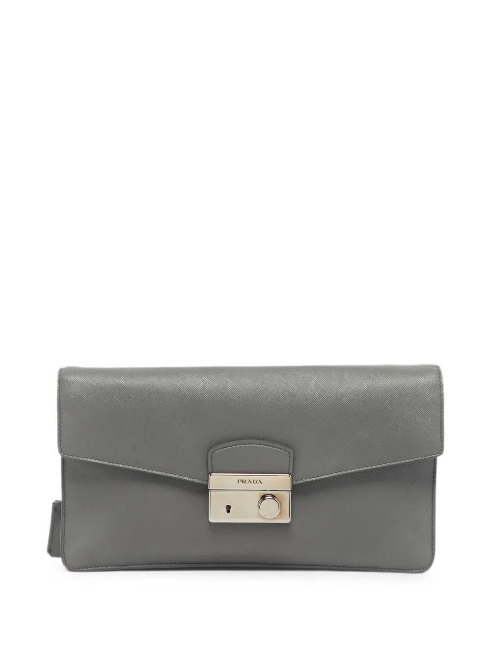 Saffiano soft clutch bag