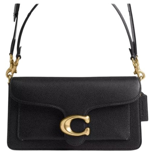 Leather clutch bag