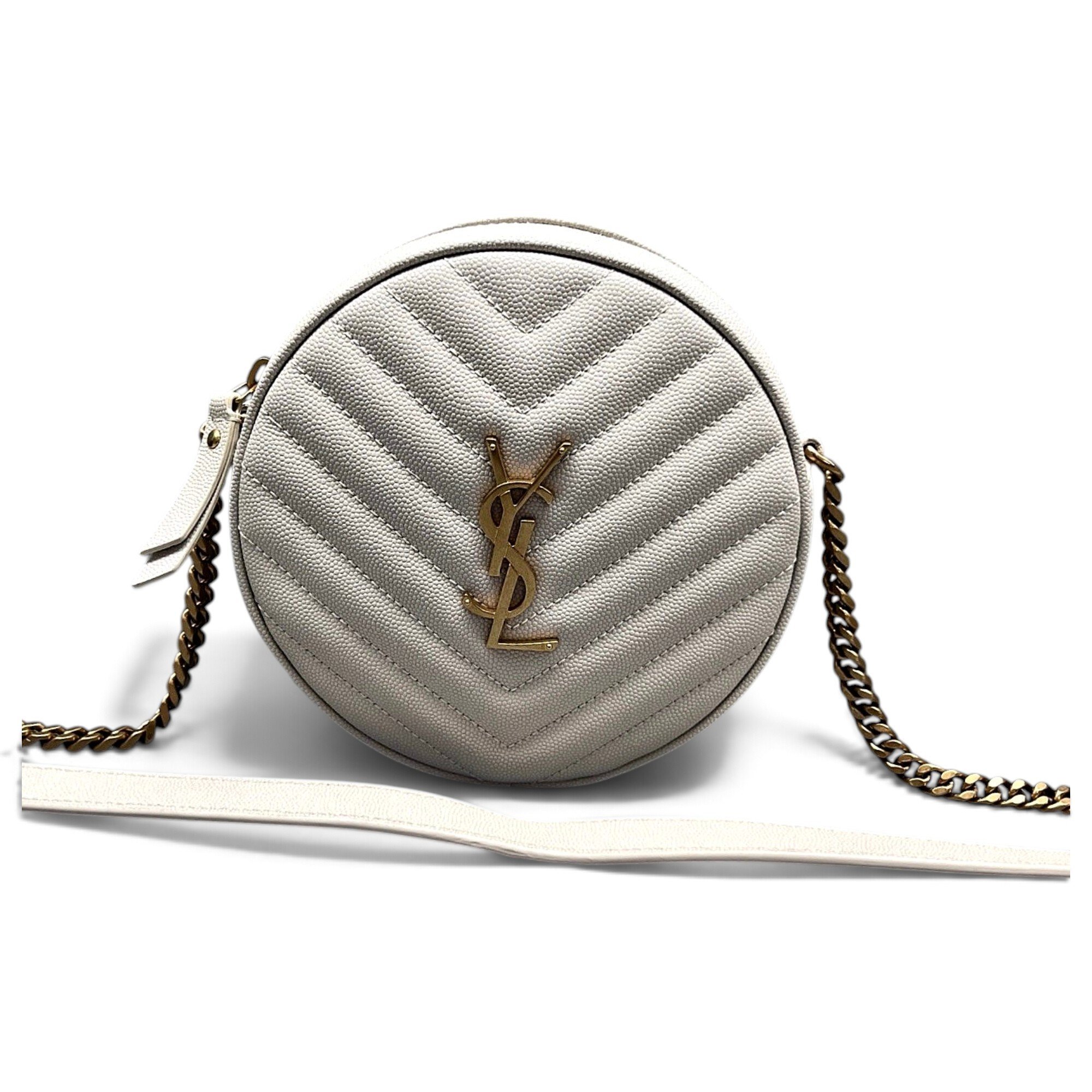 Vinyle leather handbag