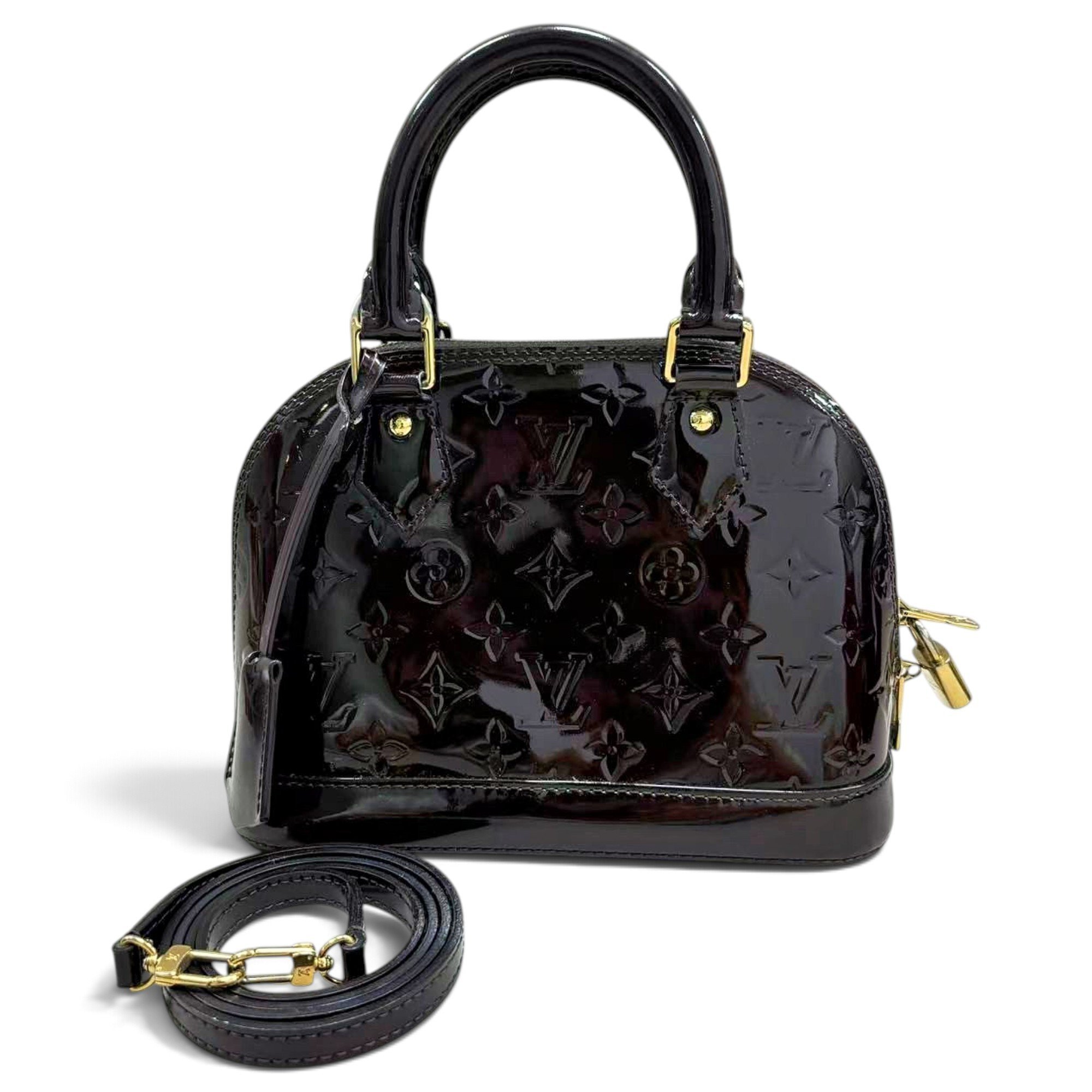 Alma BB patent leather handbag