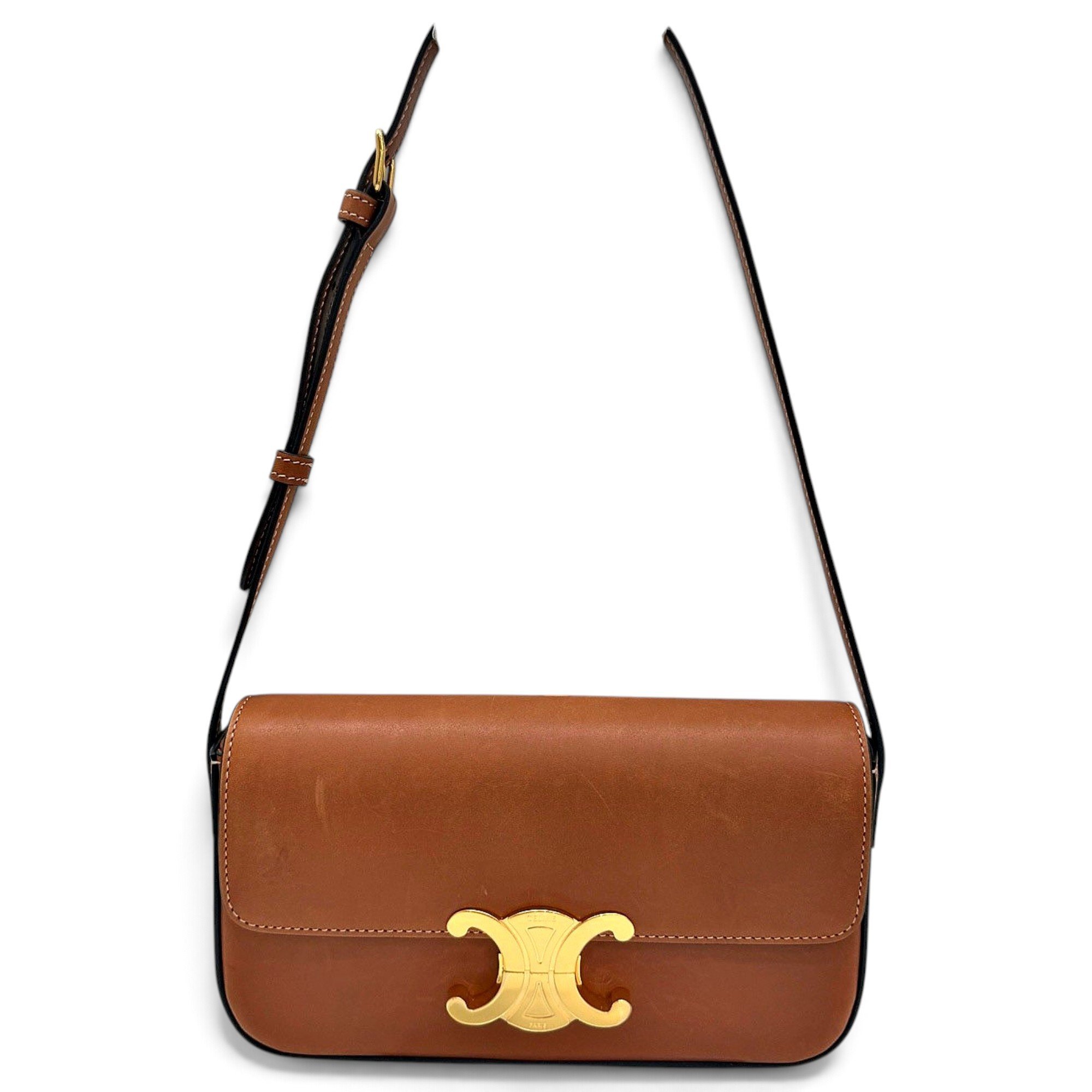 Triomphe leather handbag