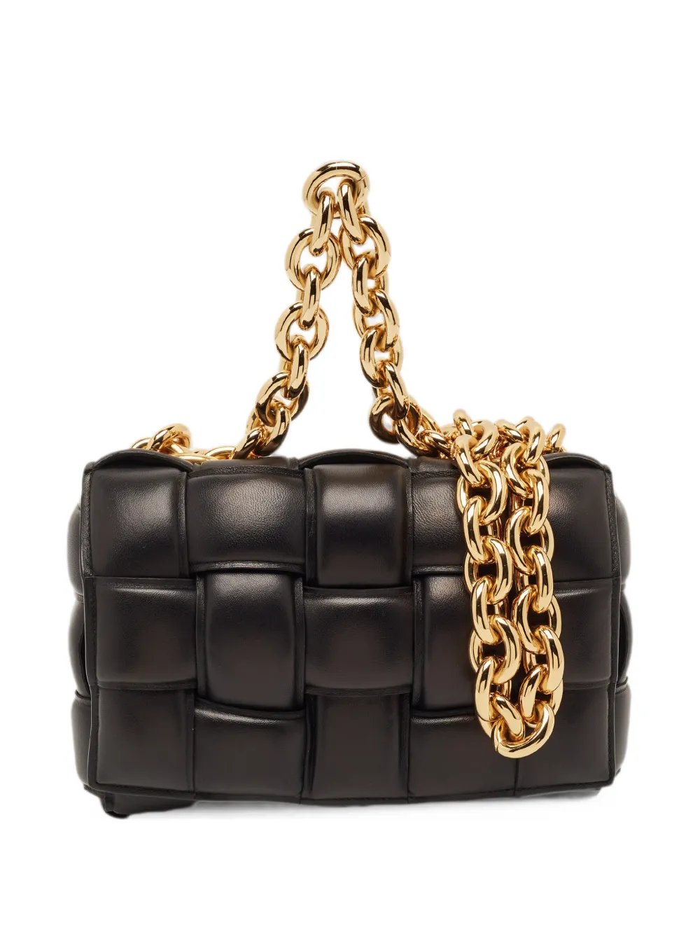 Cassette padded shoulder bag