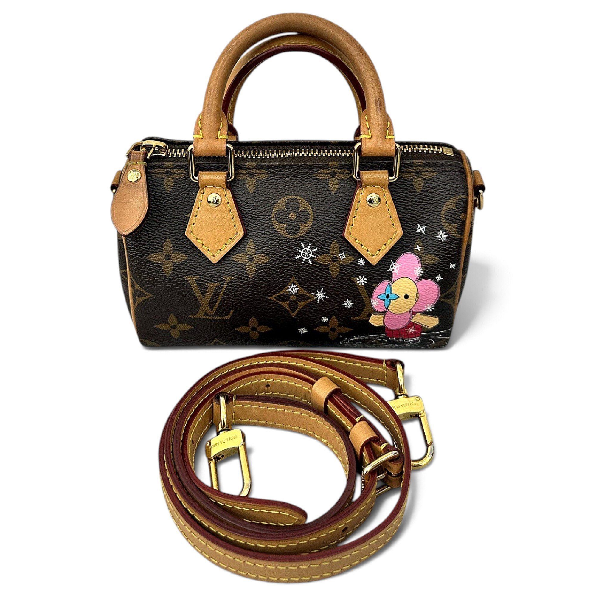 Speedy leather handbag