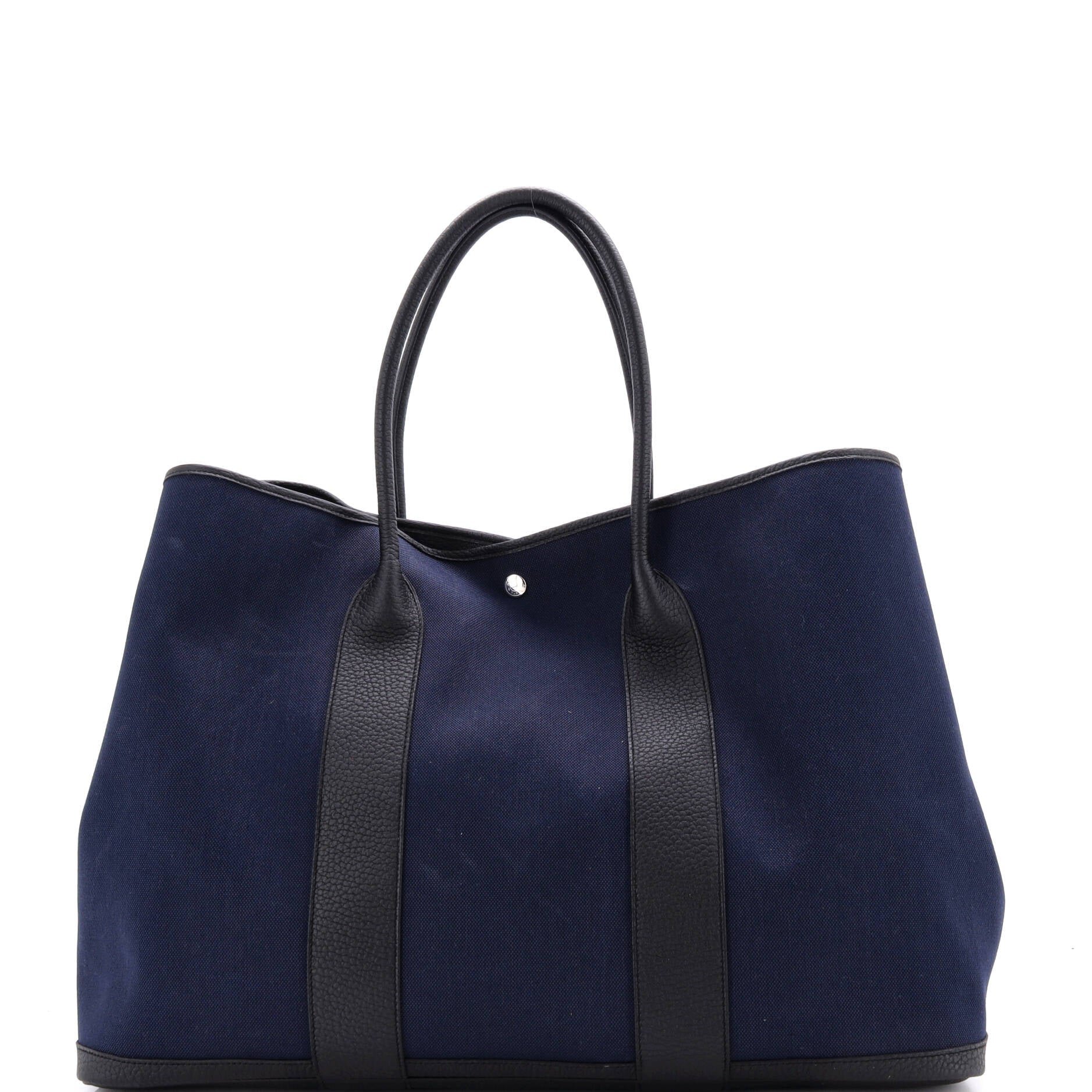 Garden Party Tote Toile and Leather 49