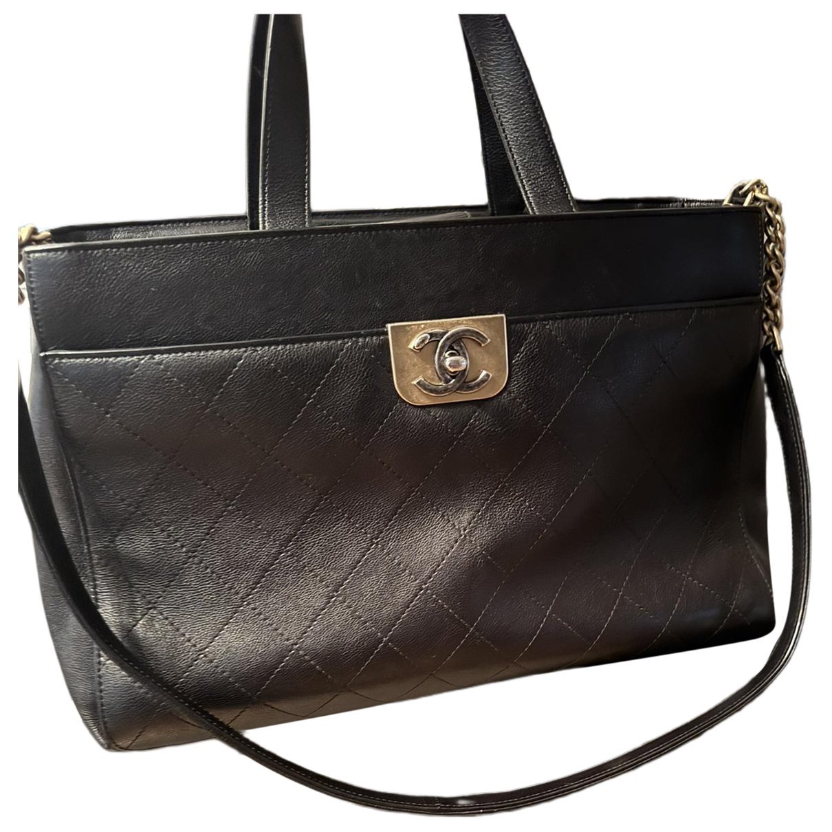 Executive leather tote