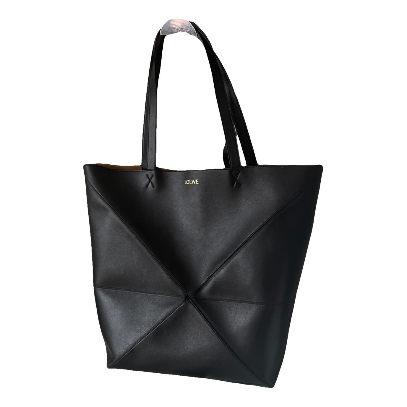 Puzzle Fold leather tote