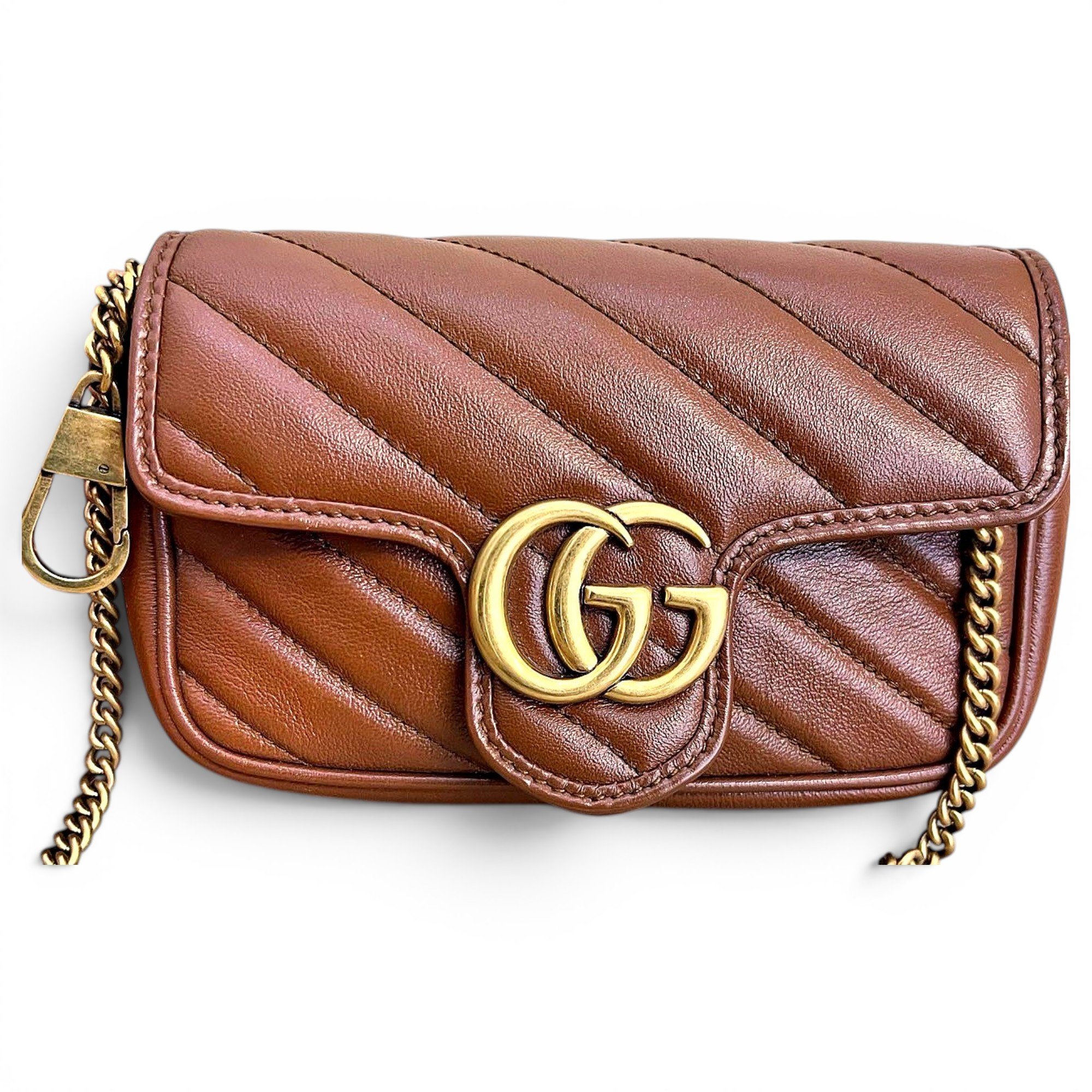 GG Marmont Flap leather crossbody bag
