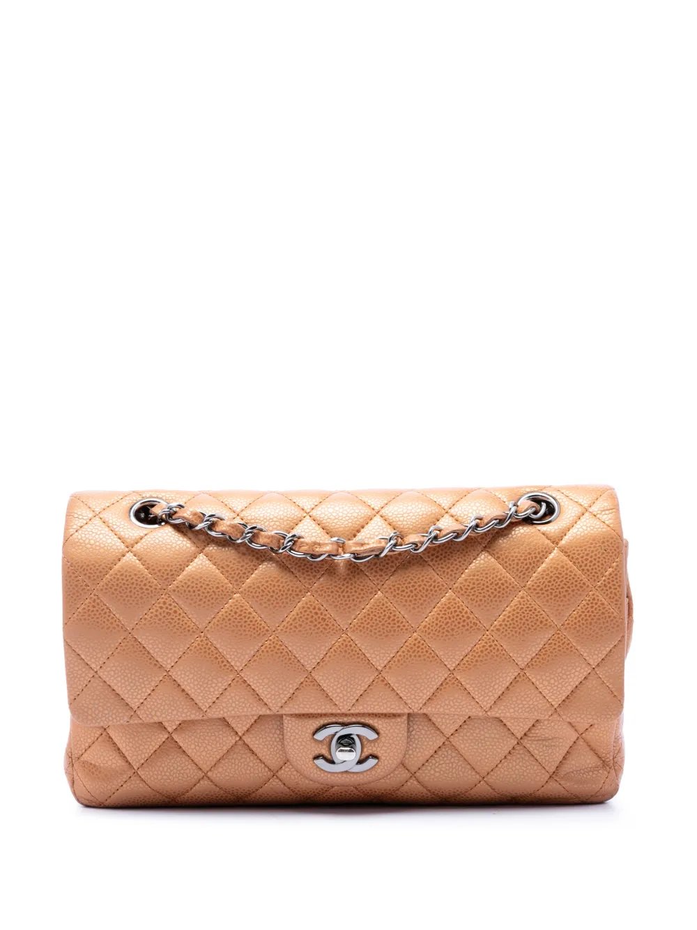 2010-2011 Medium Classic Metallic Caviar Double Flap shoulder bag