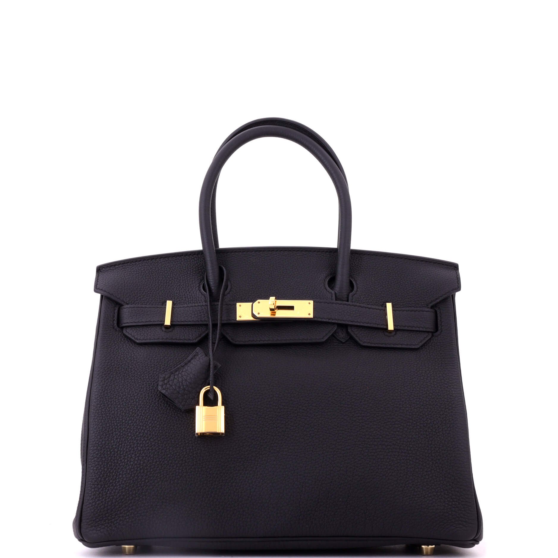 Birkin Handbag Noir Togo with Gold Hardware 30